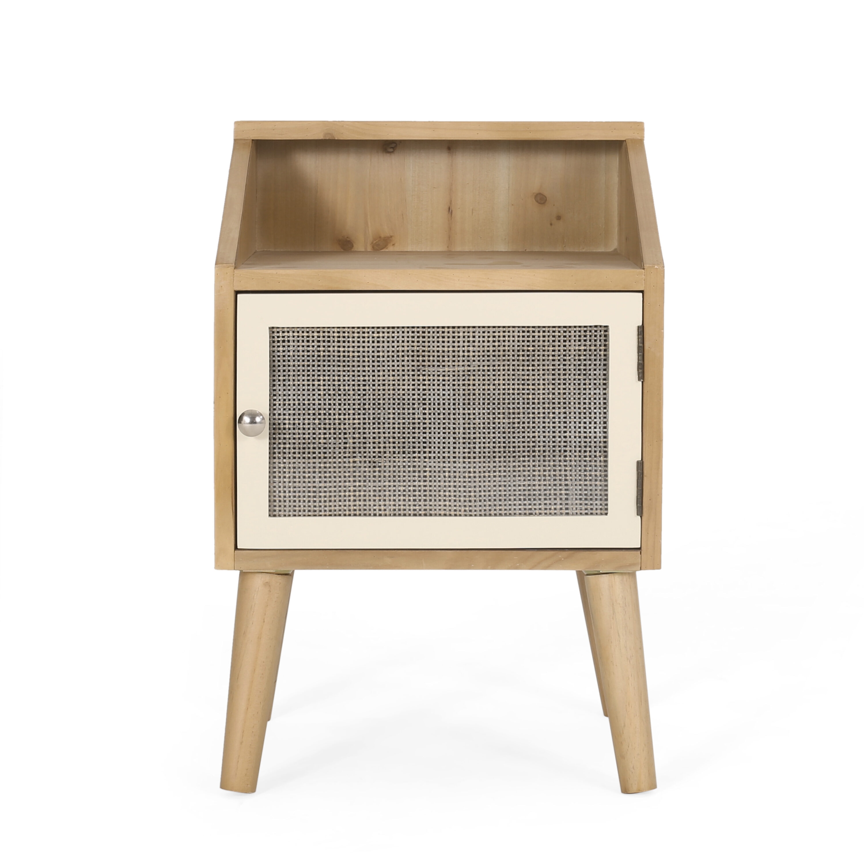 Best Selling Home Decor 315296 Merlack 15-Inches W x 24.25-Inches H Natural Wood Rectangular Modern End Table with Storage Assembly Required