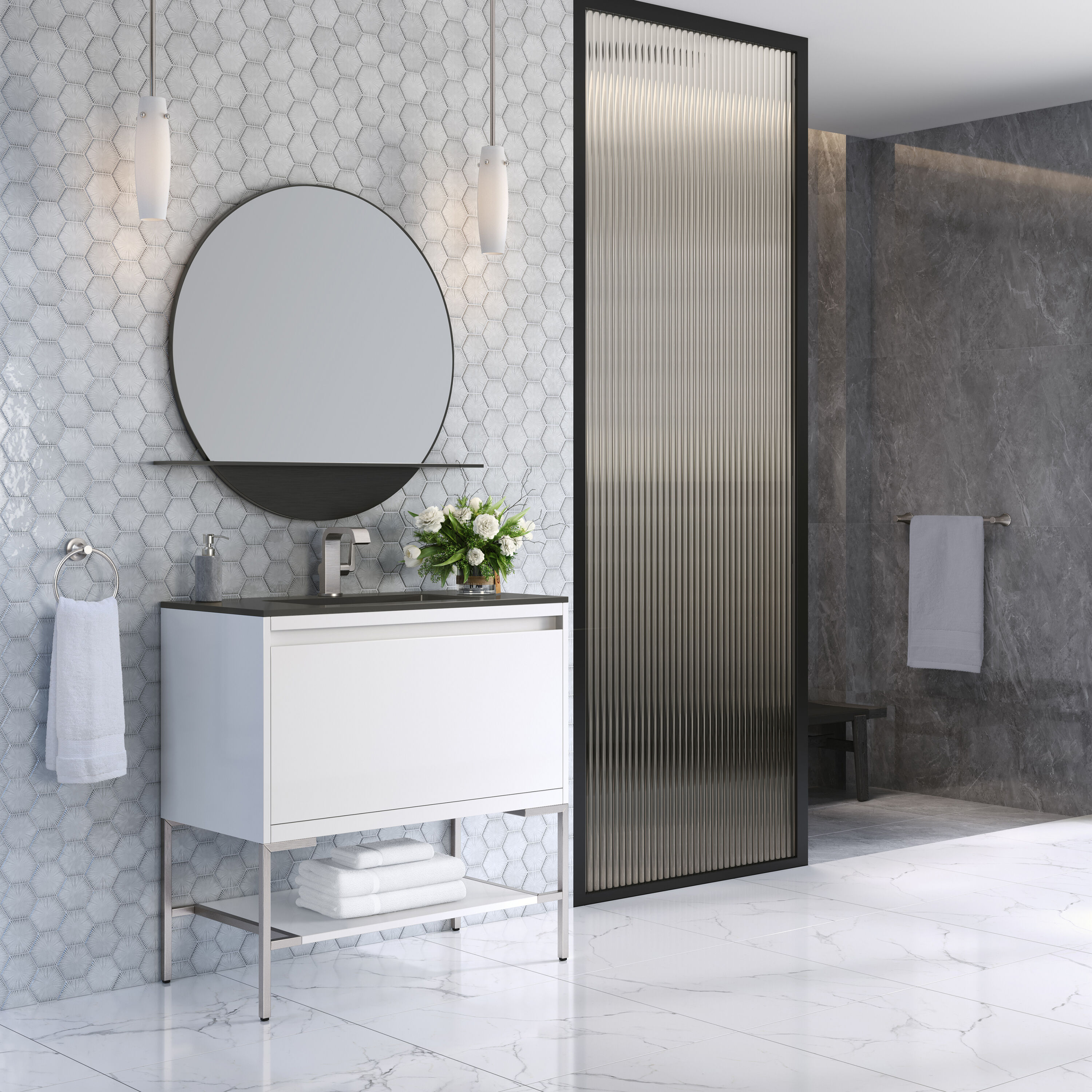 James Martin Vanities 805-V35.4-GW-BN-CH Bath-Vanity-Combo - View #3
