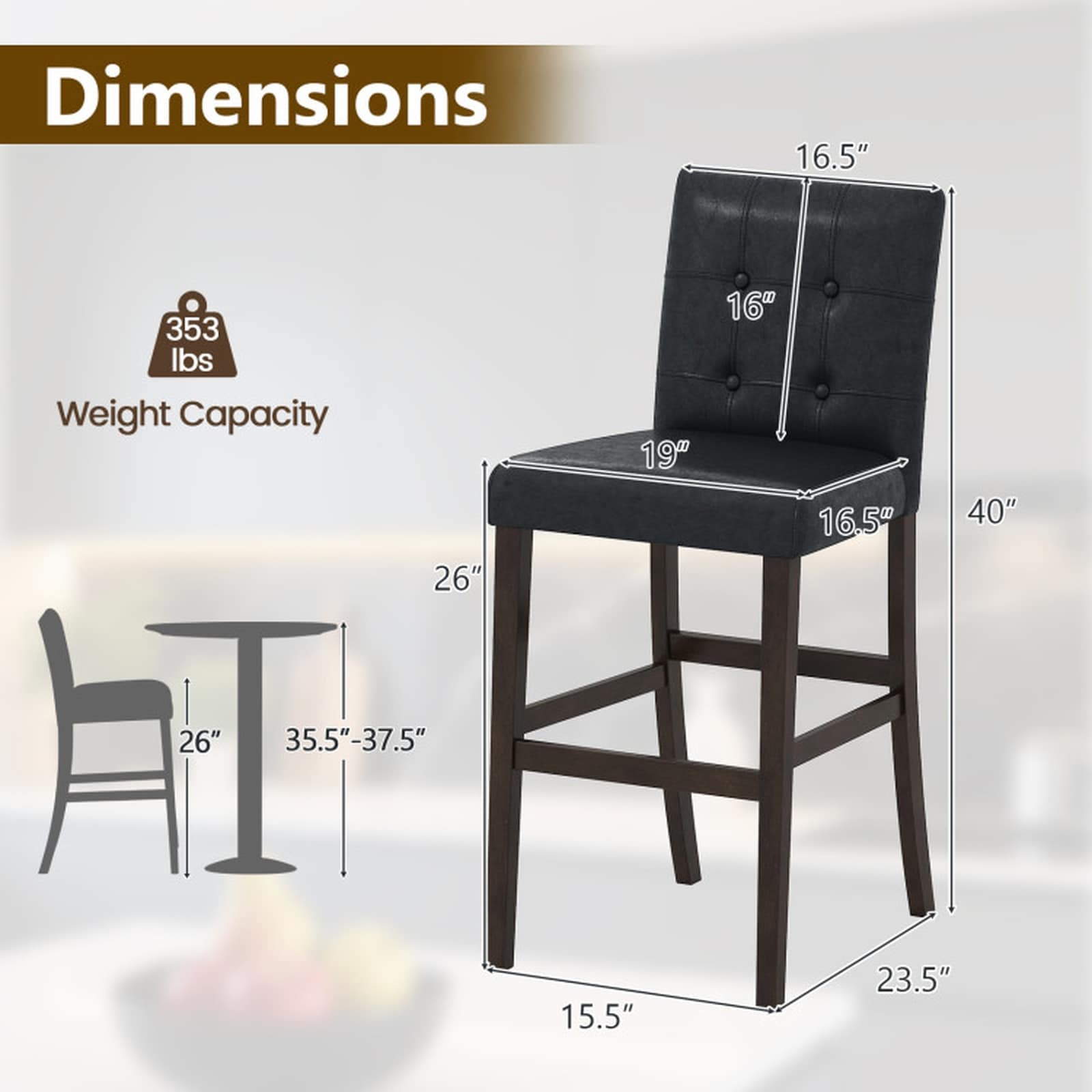 SUGIFT LW102SUGHY2576 stools - View #3