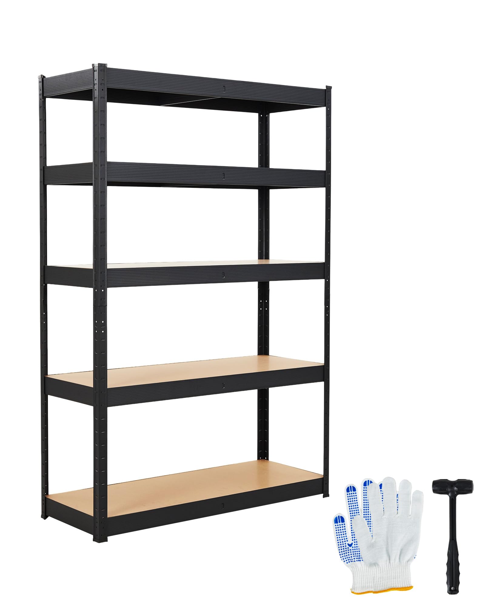 GarveeLife 5-Tier Heavy Duty Metal Storage Shelving Unit Adjustable Utility Rack 3000 lbs Capacity for Garage or Pantry 36x24x71 Inch