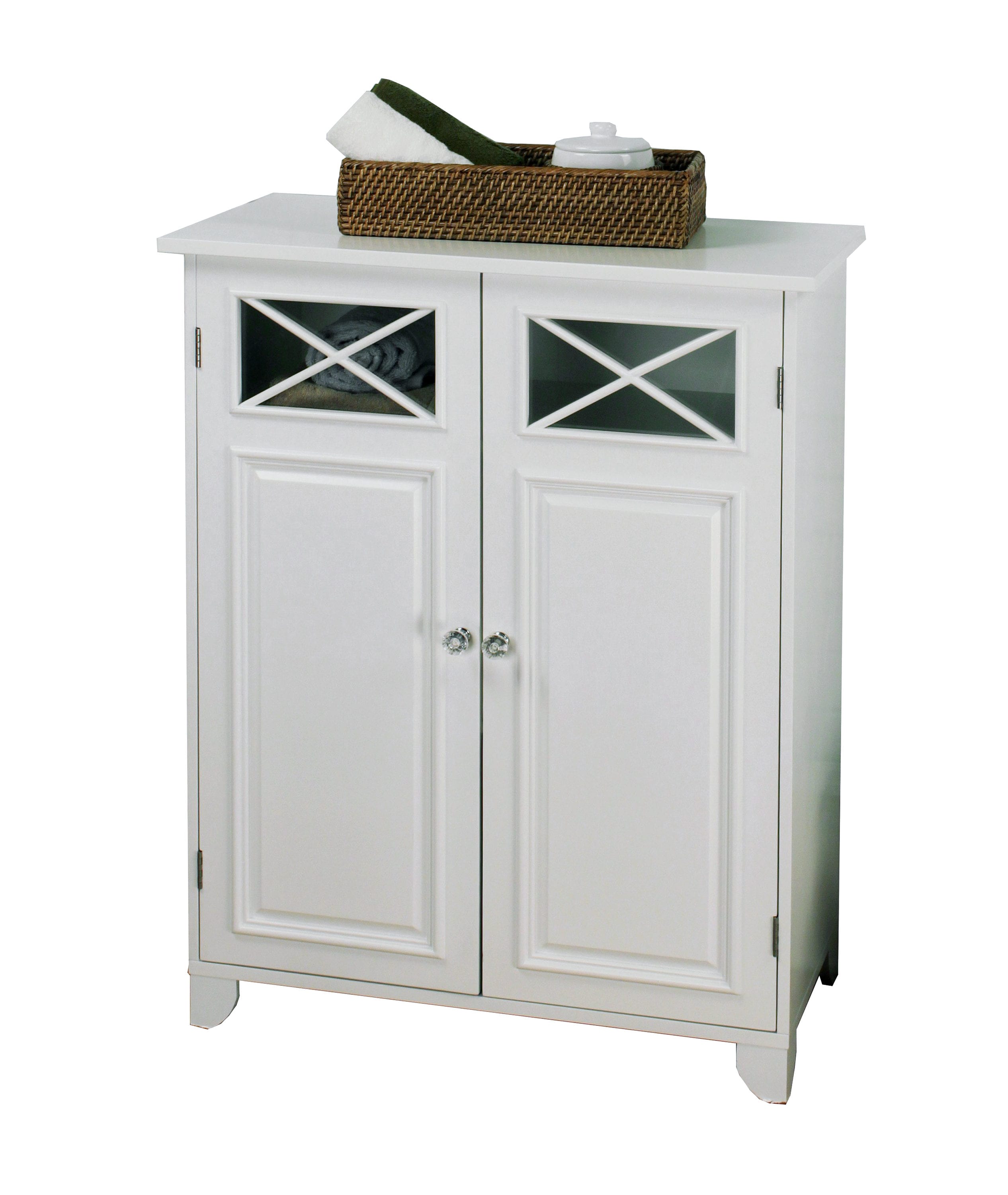 Elegant Home Fashions Dawson Floor Cabinet with Single Door White