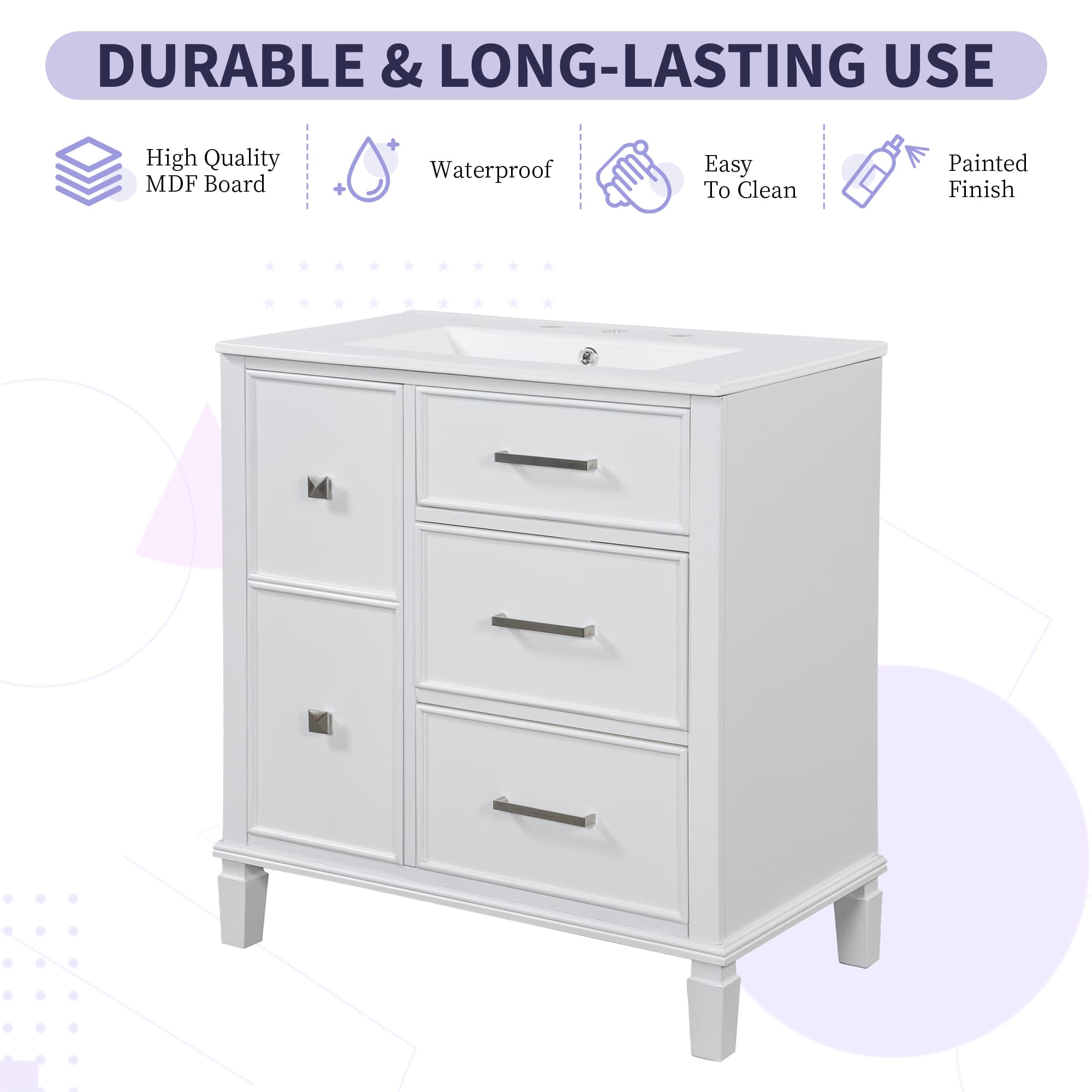 Vynxaria LEXY1192-DJYS-SZT007 Bath-Vanity-Combo - View #9