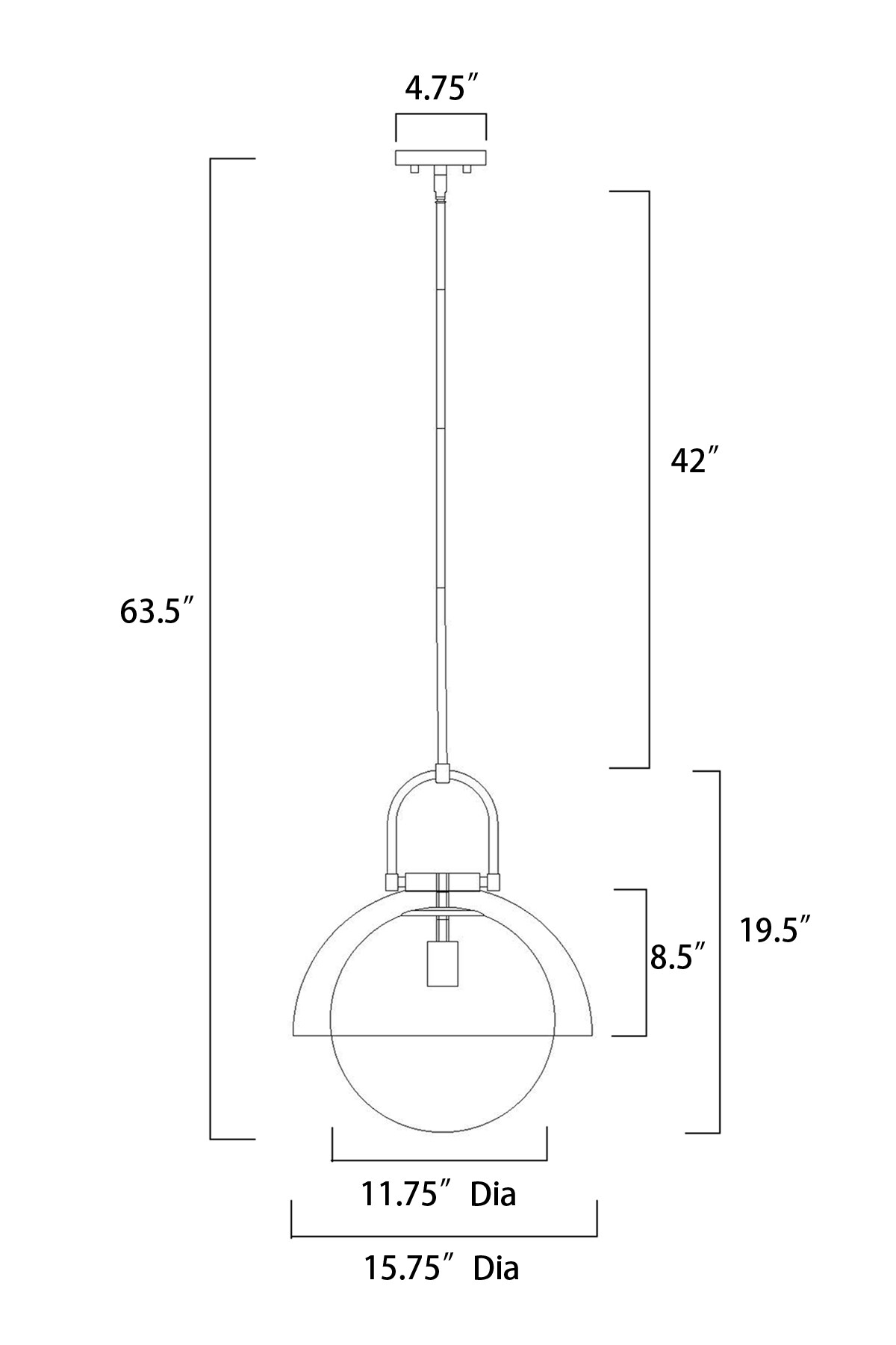 Edvivi EPJ9685BK Pendant-Lights - View #5