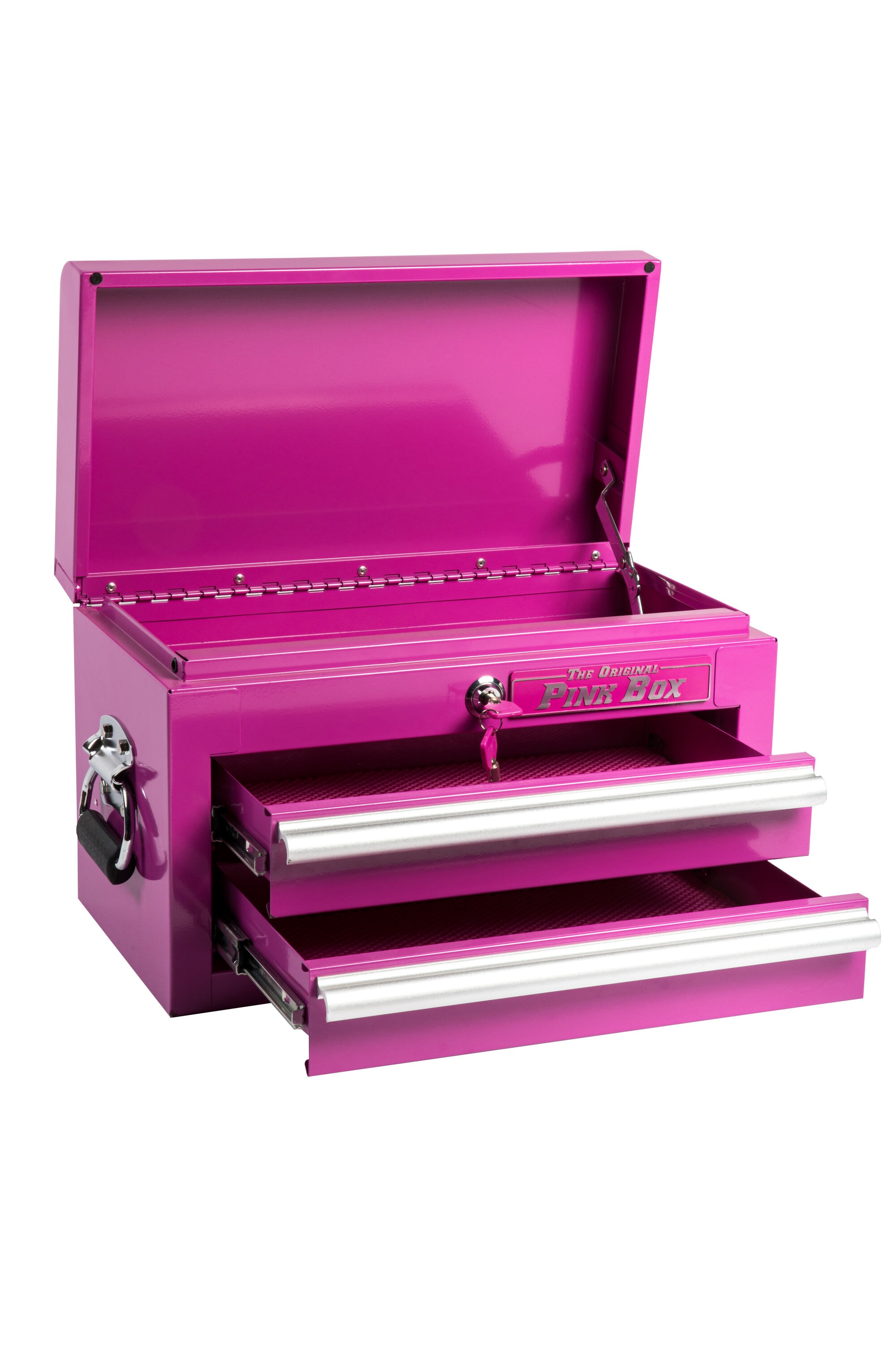 The Original Pink Box 18-in Ball-bearing 2-Drawer Pink Steel