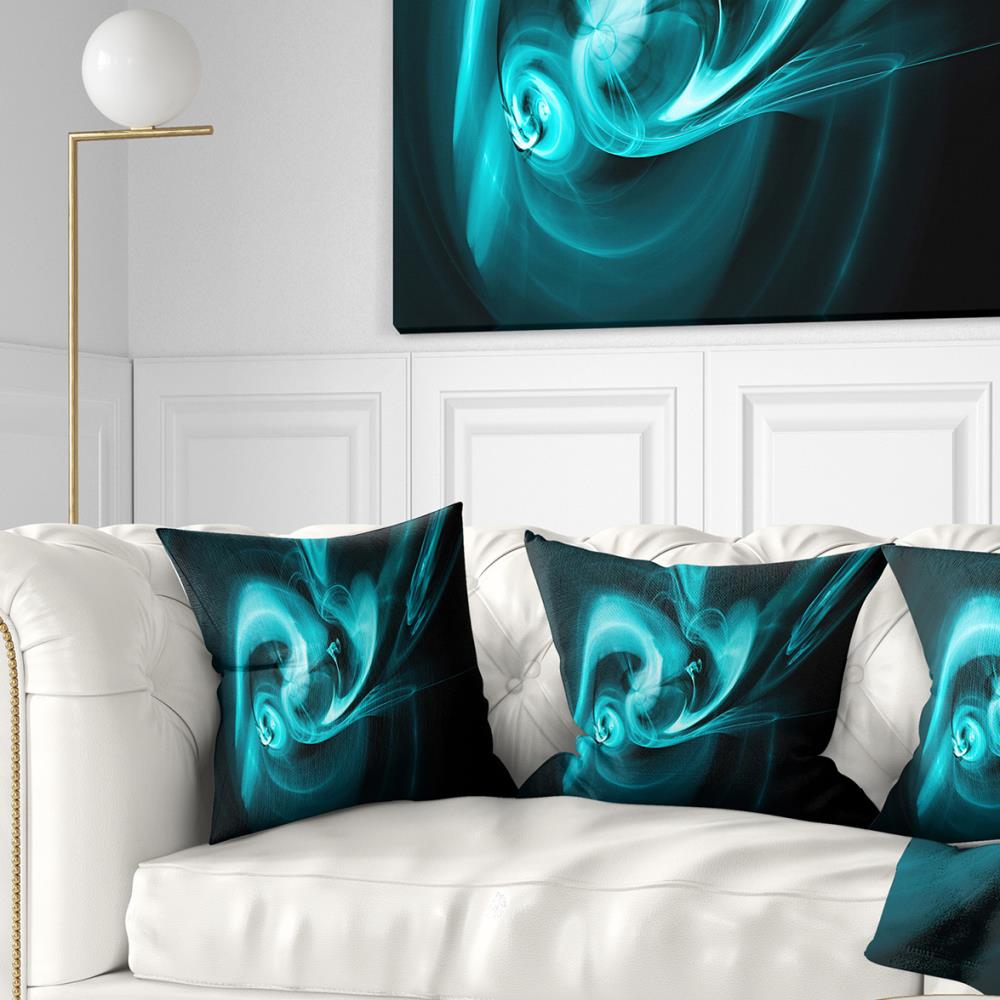 Designart CU8330-18-18 18-in x 18-in Blue Indoor Decorative Pillow