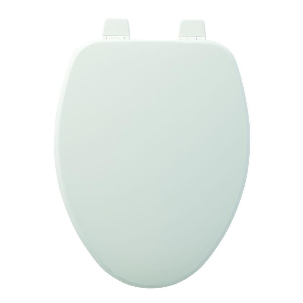 Church 730730 Wood White Elongated Toilet Seat