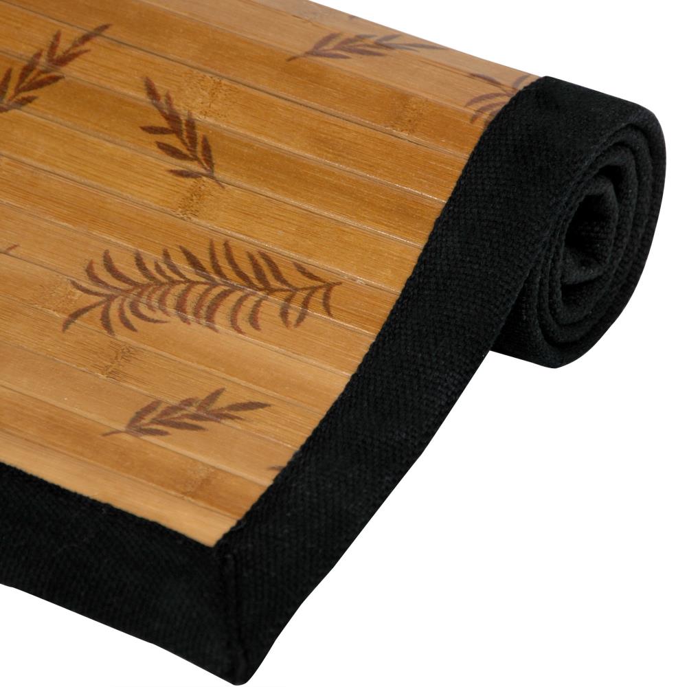 Coweta Bamboo Slat/Seagrass Brown Rug