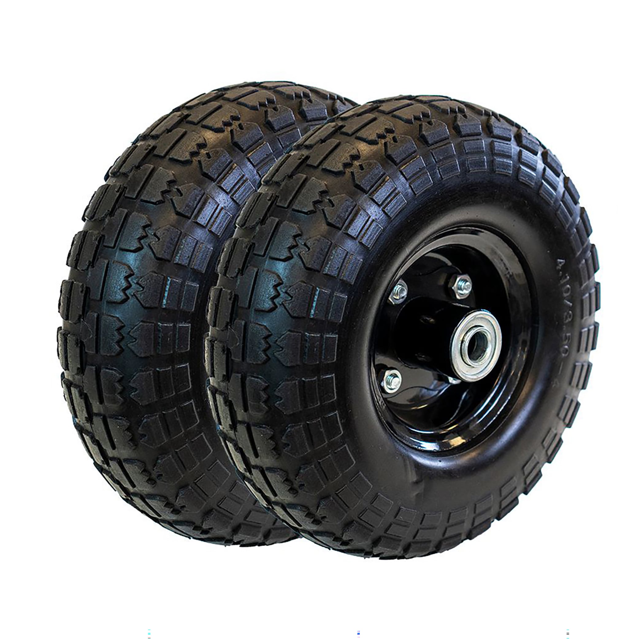 RealWork 4L5016R-FF10W 10-in x 4-in-Flat Free Yard Cart Wheel