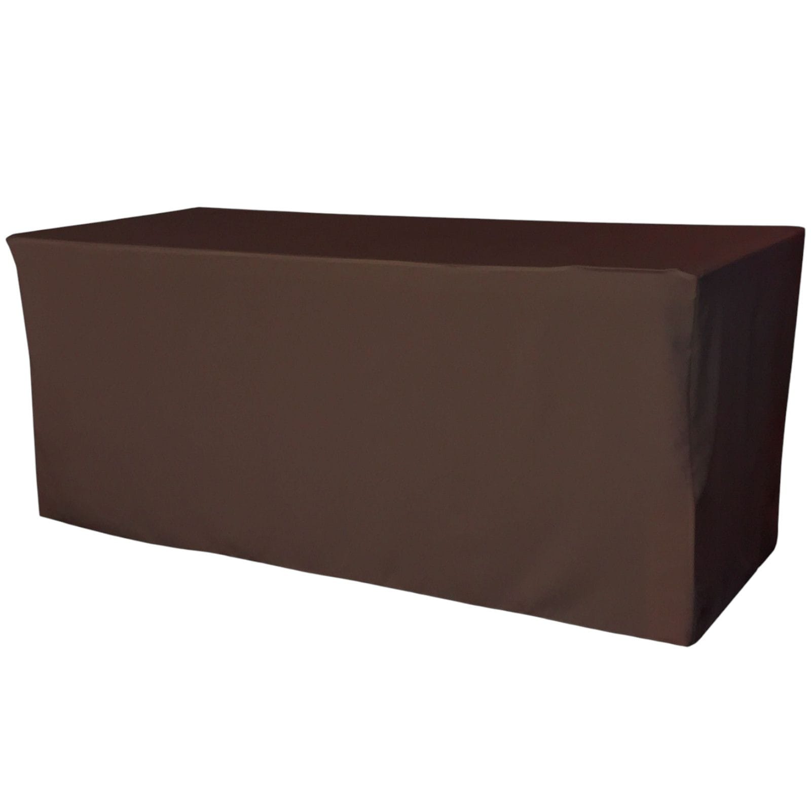 Slickblue Fitted Indoor Outdoor Polyester Poplin Rectangular Table Cover for 4 ft or 6 ft Folding Table Multiple Size and Color Options