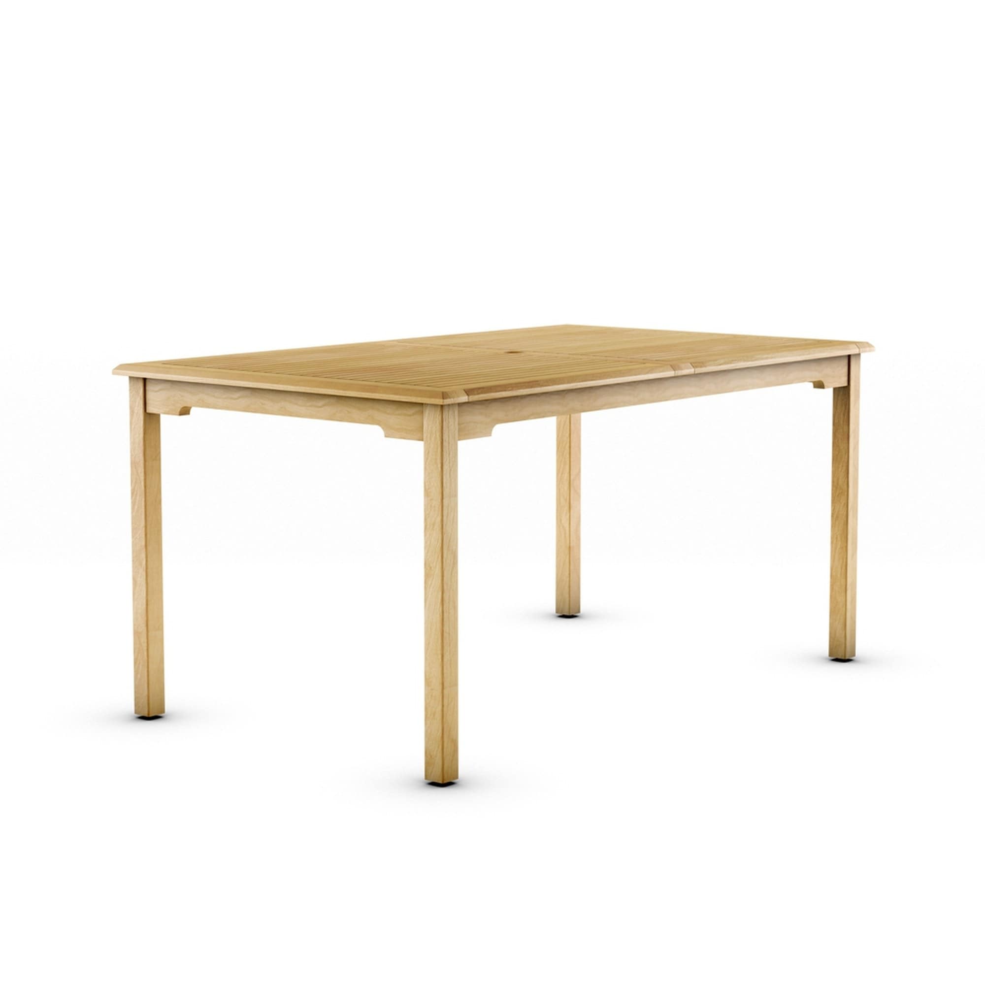International Home IH-ENMALREC-1 Amazonia Patio Dining Table Rectangle Outdoor Dining Table 35-in W x 59-in L with Umbrella Hole