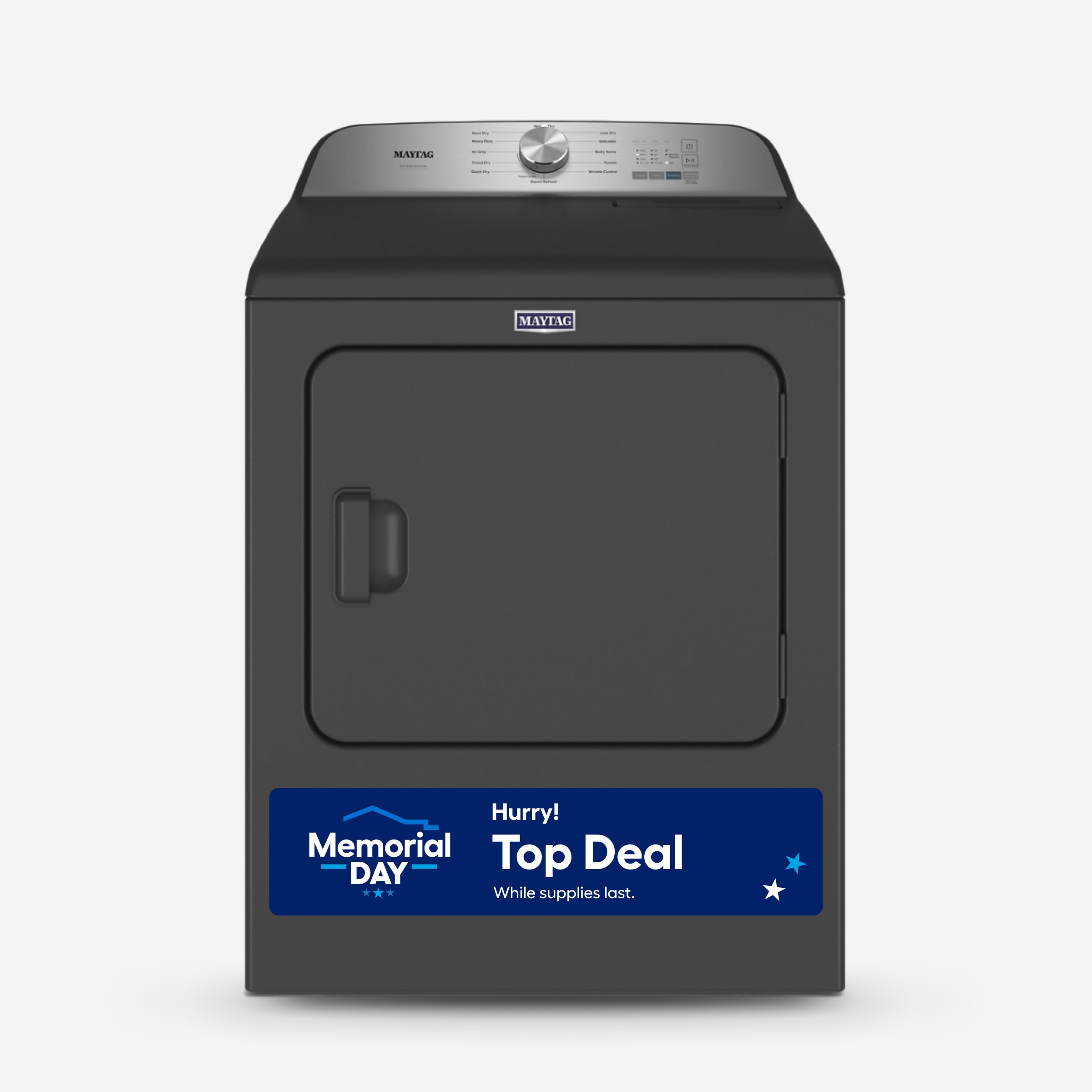 Maytag MED6500MBK Pet Pro 7.0-cu ft Steam Cycle Vented Electric Dryer ( Volcano Black )