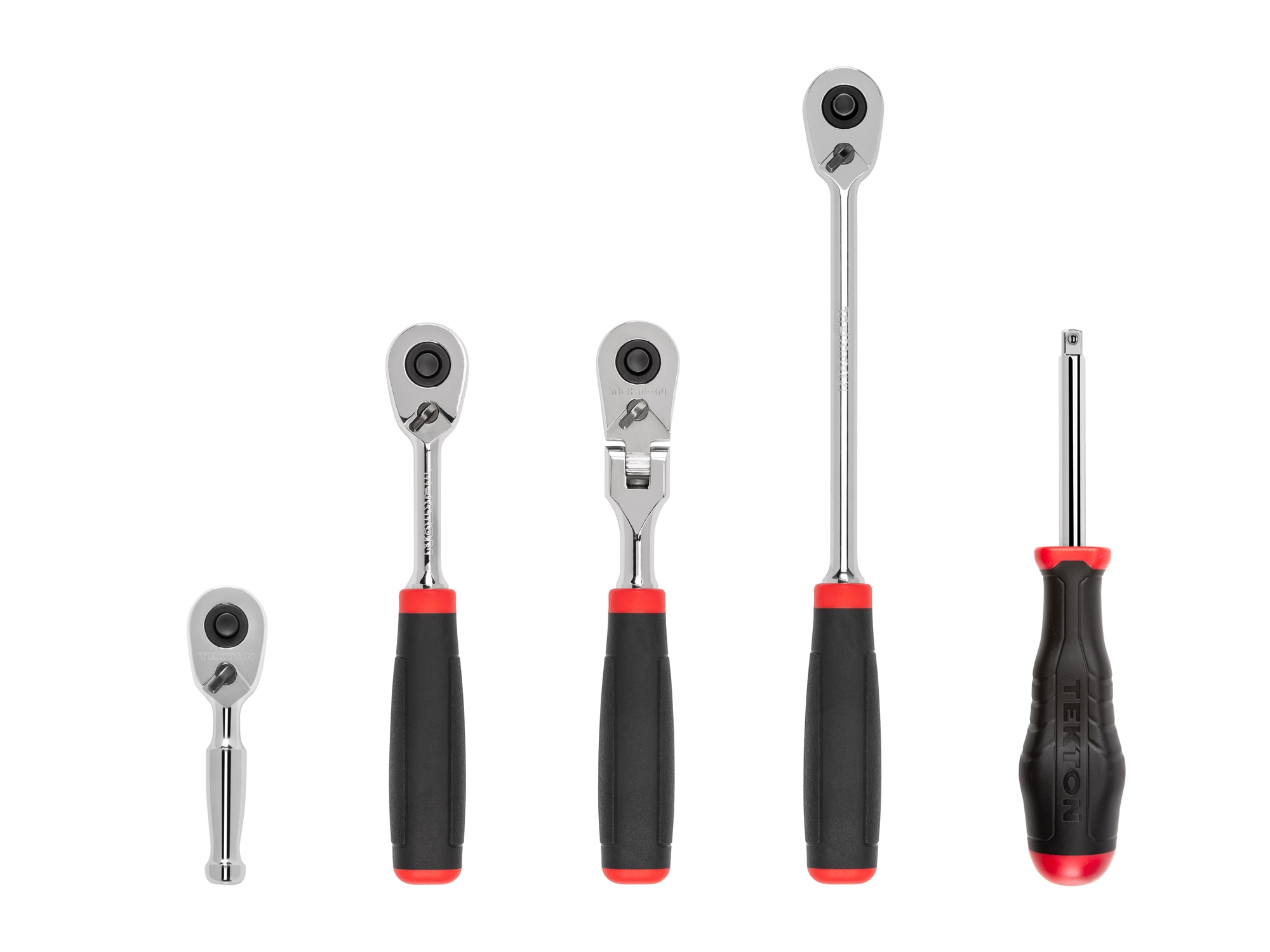 TEKTON 1/4 Inch Drive Quick-Release Comfort Grip Ratchet and Spinner Handle Set (5-Piece) SDR99008 Sansujyuku sansujyuku.com