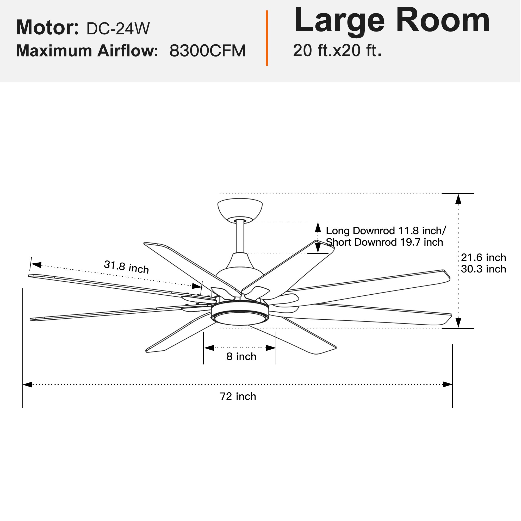 BABOOM BOM-7104031-OR Ceiling-Fans - View #3