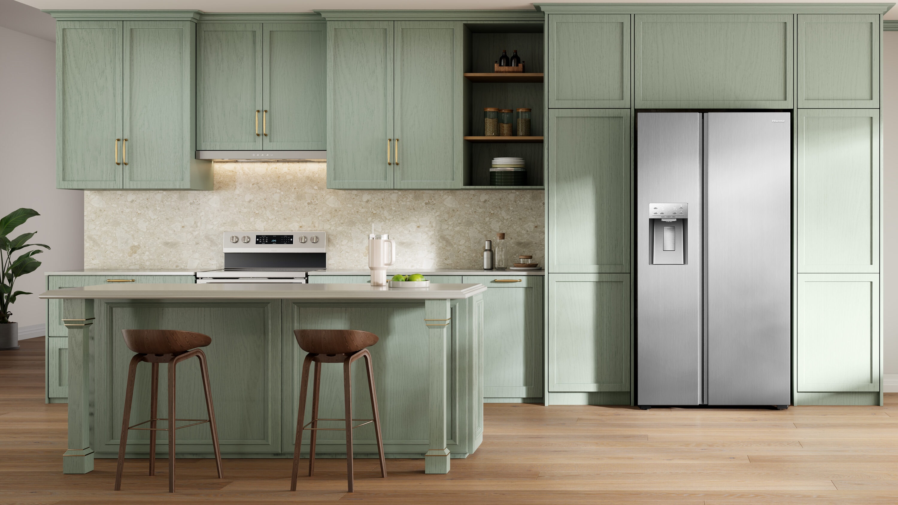Hisense HRS290P5FSE Side-By-Side - View #3