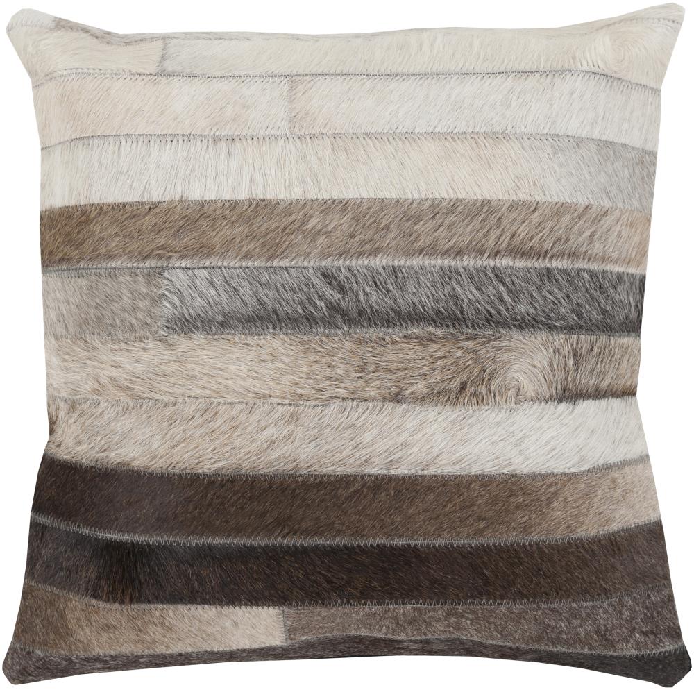Surya TR002-2020P Trail 20-in x 20-in Dark Brown Indoor Decorative Pillow