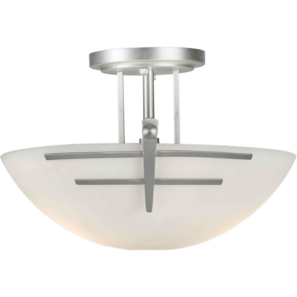  LW-FT510290 1-Light 15-in Brushed Nickel Semi-Flush mount light