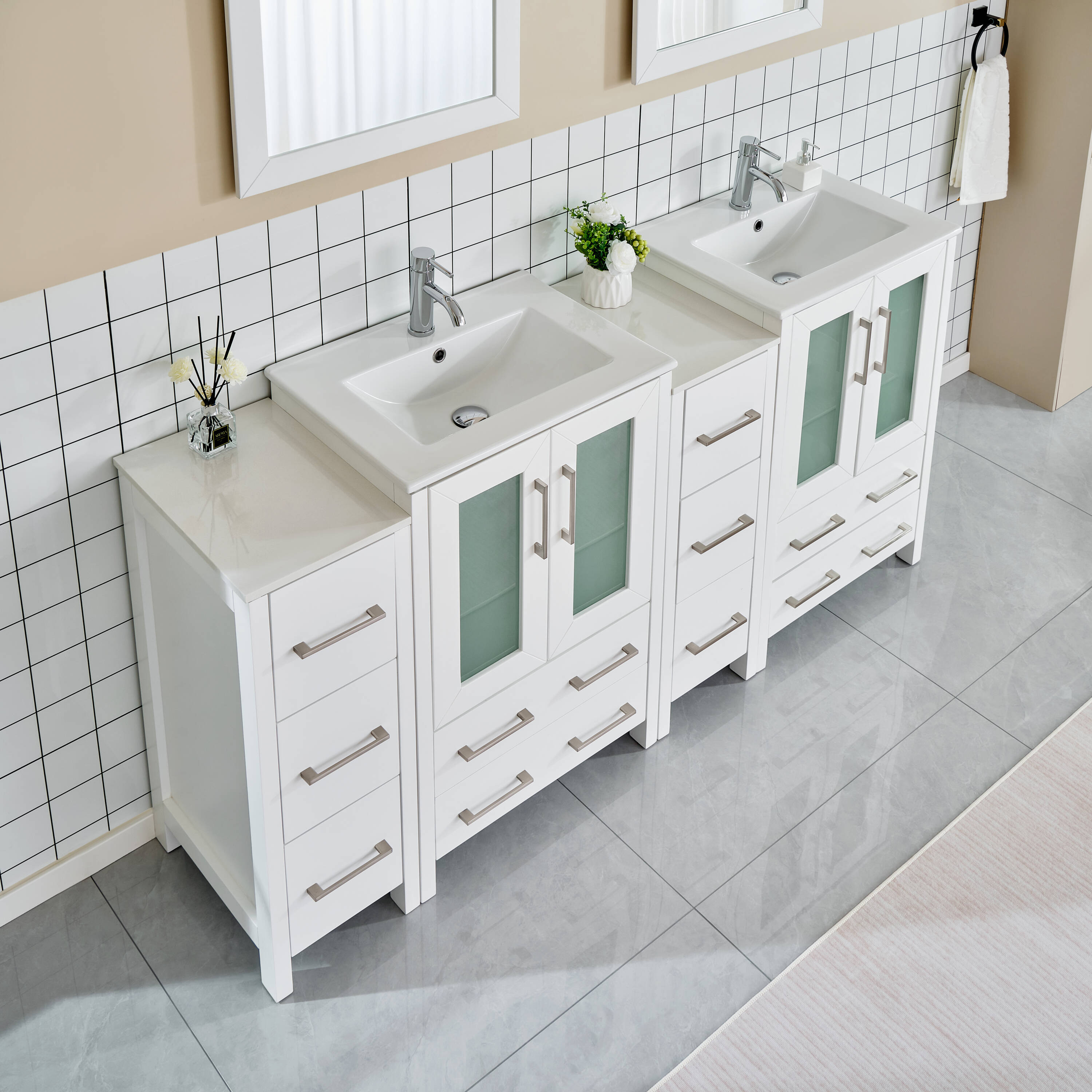 Vanity Art VA3024-72W Bath-Vanity-Combo - View #3