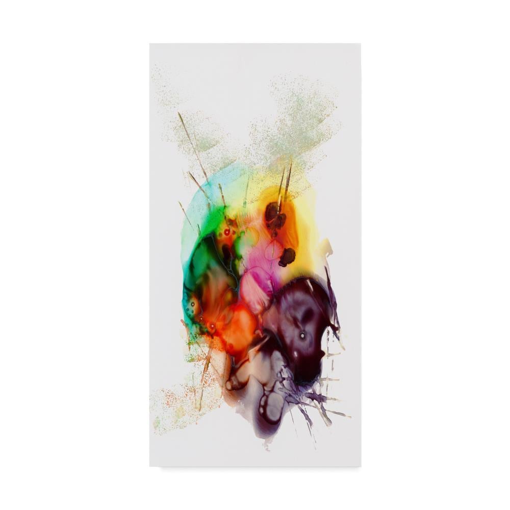 Trademark Fine Art MA00961-C1224GG Framed 24-in H x 12-in W Abstract Print on Canvas