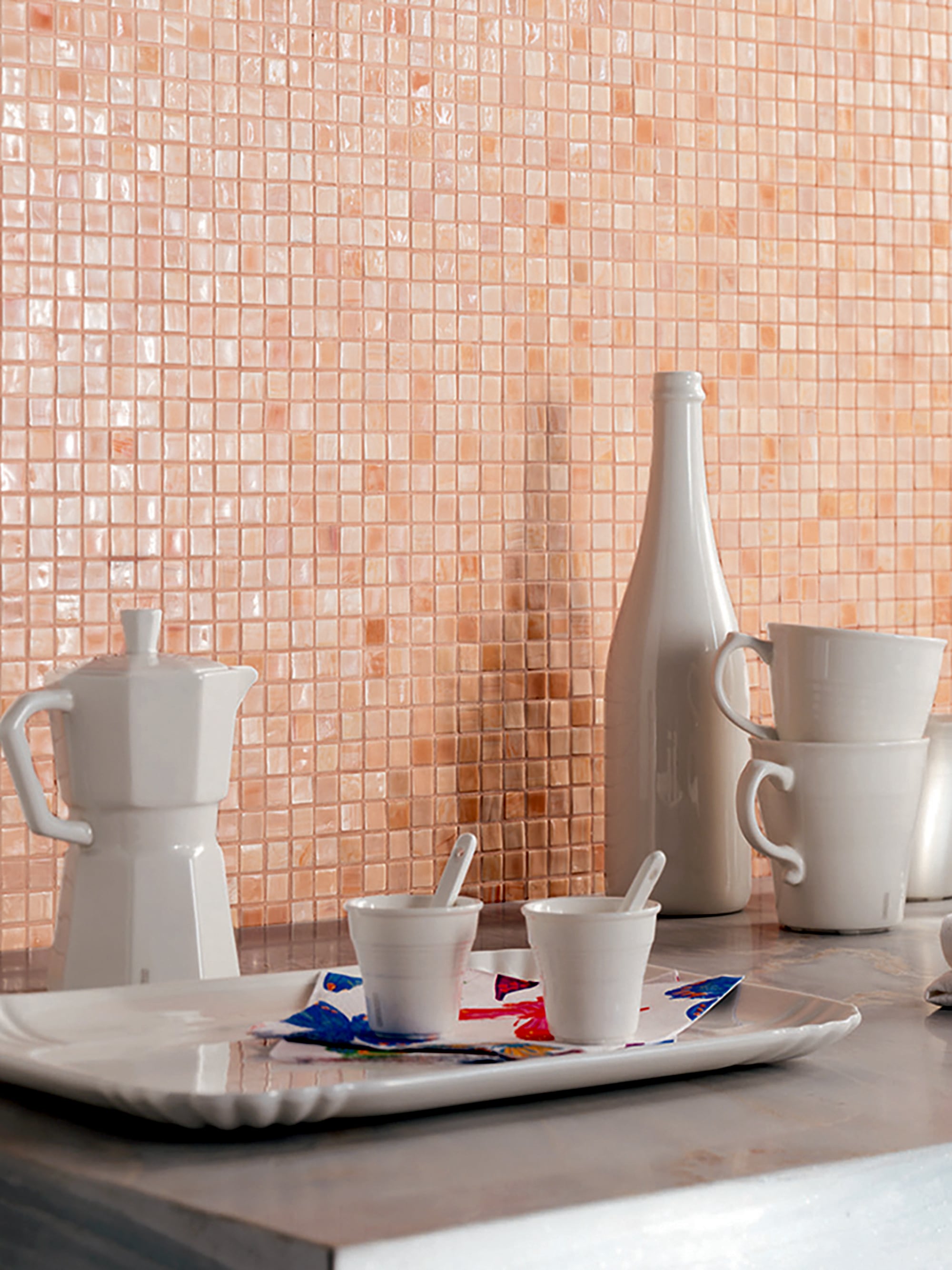 Apollo Tile Skosh Shimmer Beige 11-1/2-in x 11-1/2-in Glossy Glass Uniform Squares Floor and Wall Tile (18.69-sq. ft/ Carton)