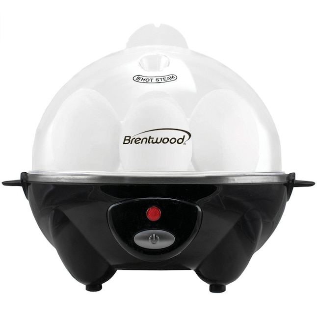 brentwood Brentwood Electric 7 Egg Cooker - Soft, Medium, Hard Boil Modes - Auto  Shut Off - Black - Perfect for Poached Eggs and Omelets in the Egg Cookers  department at