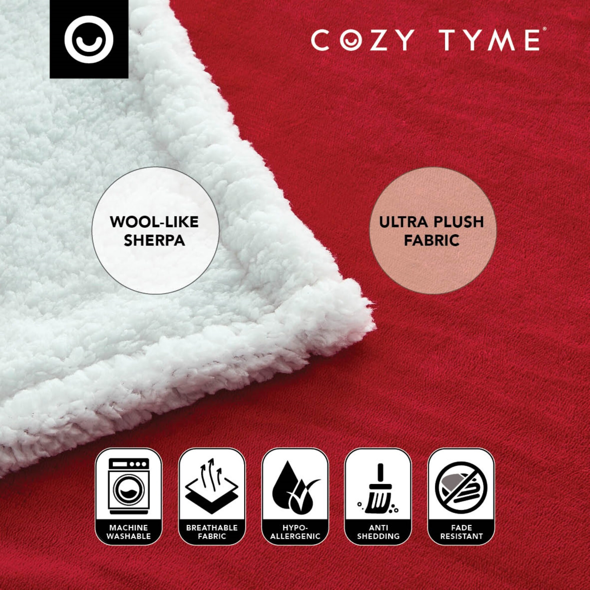 Cozy Tyme B173A-20RDQ-LS Blankets-And-Throws - View #5