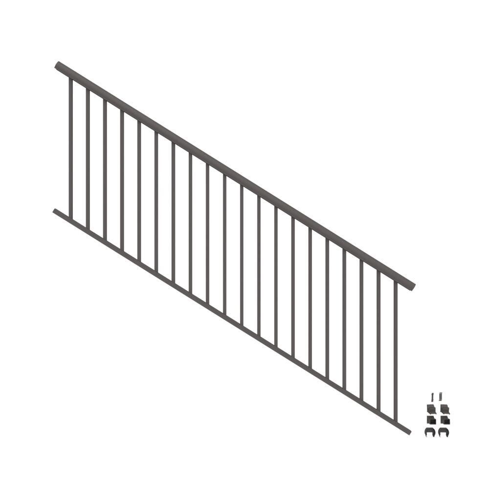 Freedom 73045643 VersaRail Winchester 8-ft x 36-in Matte Bronze Aluminum Deck Stair Rail Kit