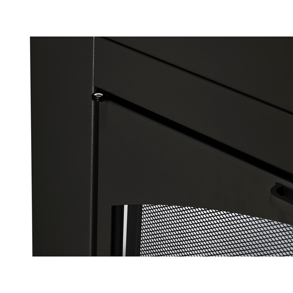allen + roth FPDS201BLK Glass-Fireplace-Doors - View #8