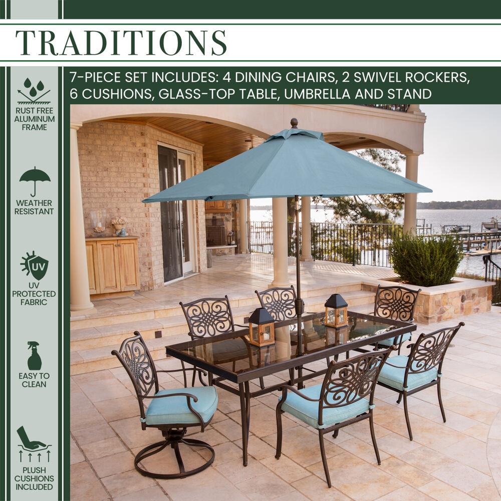 Hanover TRADDN7PCSW2G-SU-B Patio-Dining-Sets - View #18