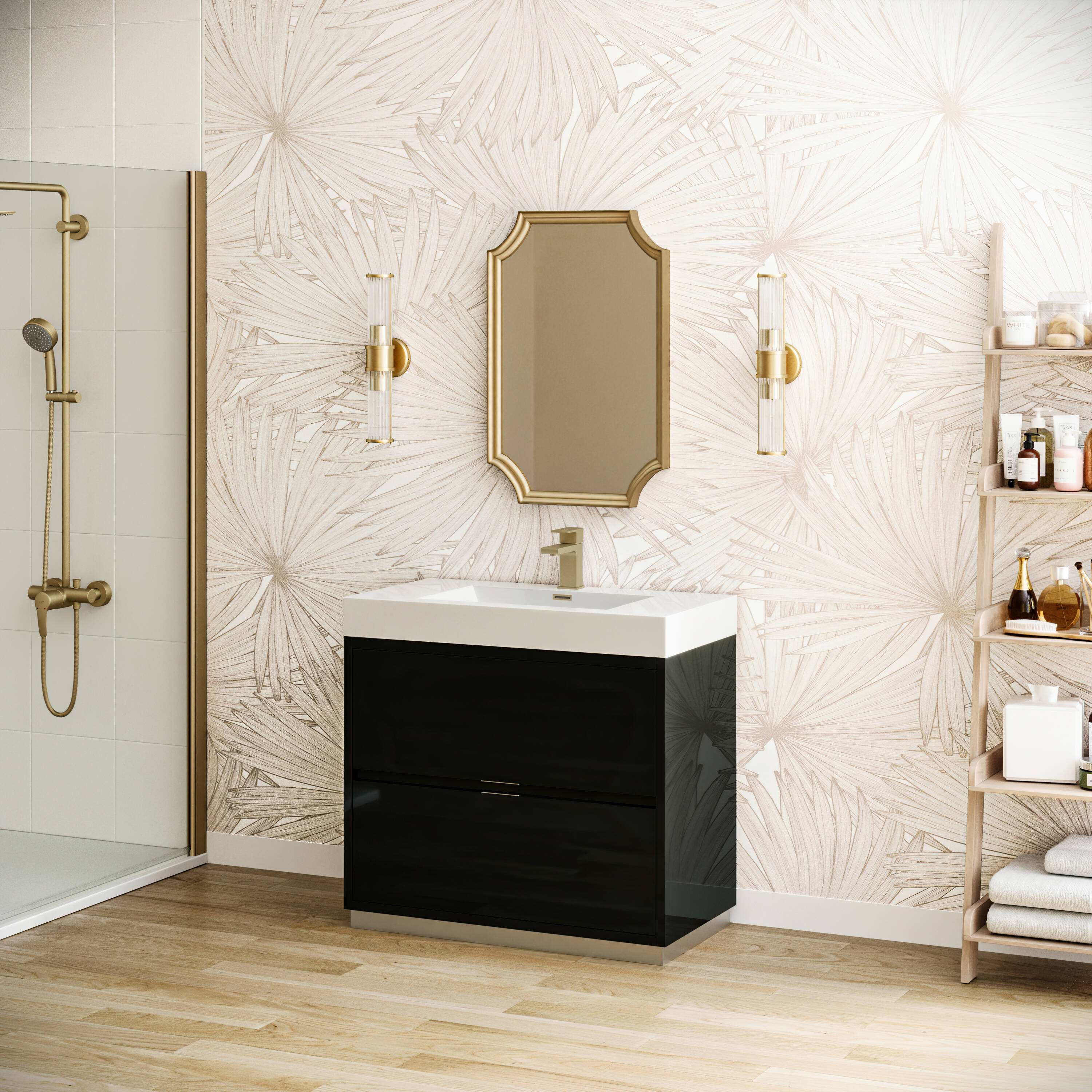 Fresca FCB8436GG-I Bath-Vanity-Combo - View #5