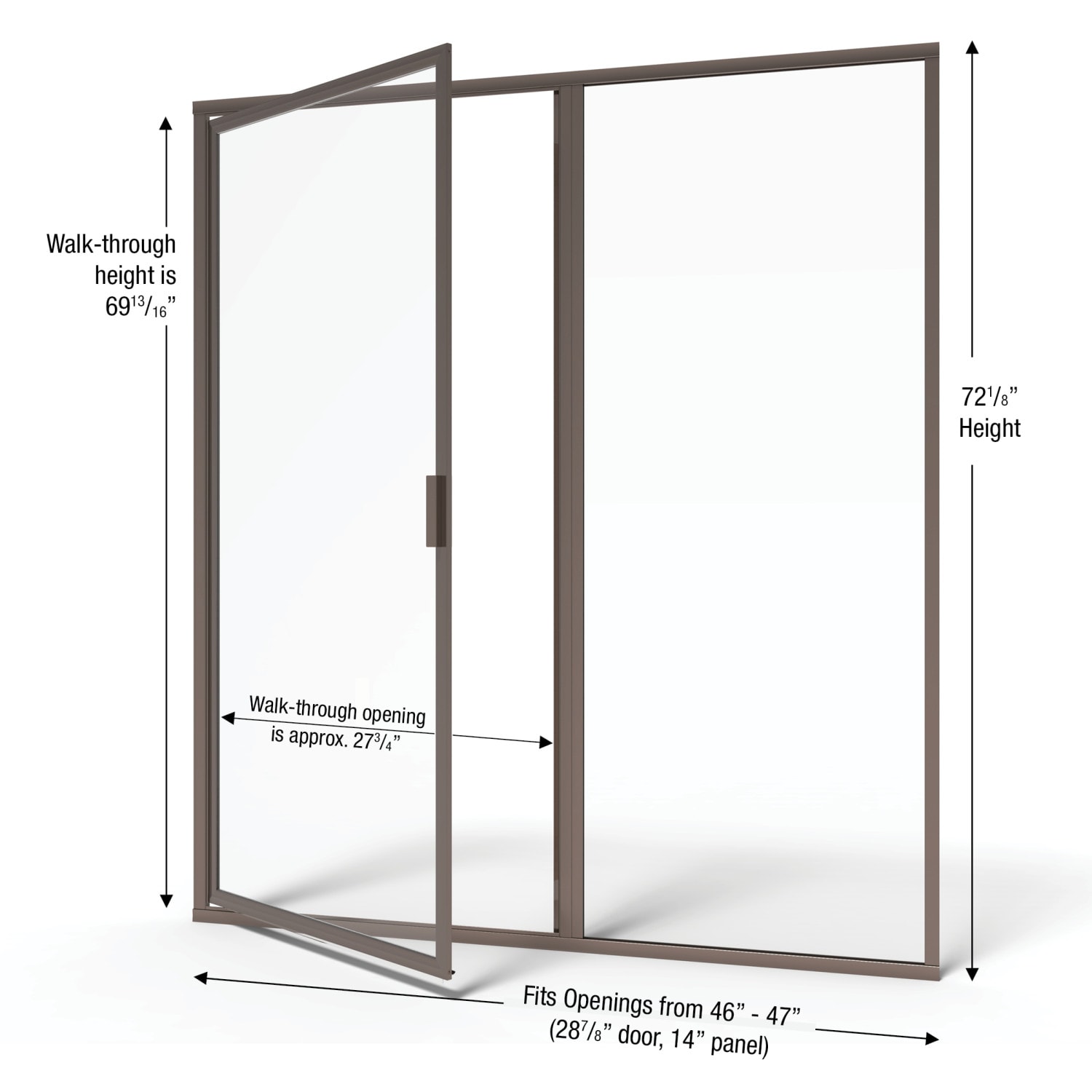 Basco DLXH35A4772CLOR Shower-Doors - View #2
