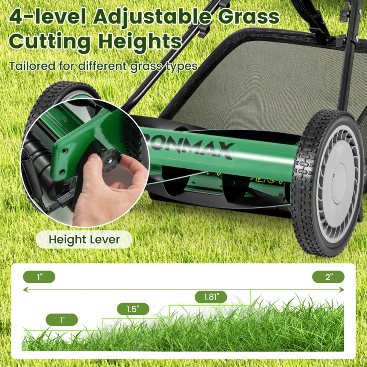 Mondawe MO-GT314GN3P Push-Mower-Reel - View #4