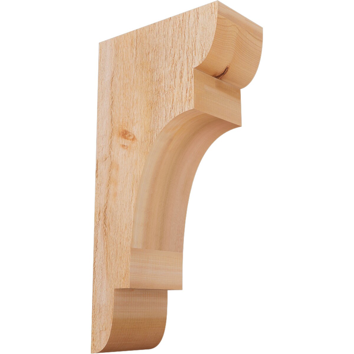 Ekena Millwork COR06X12X24NEB00RWR 6-in x 12-in x 24-in New brighton Unfinished Western red cedar Wood Paintable/Stainable Corbel