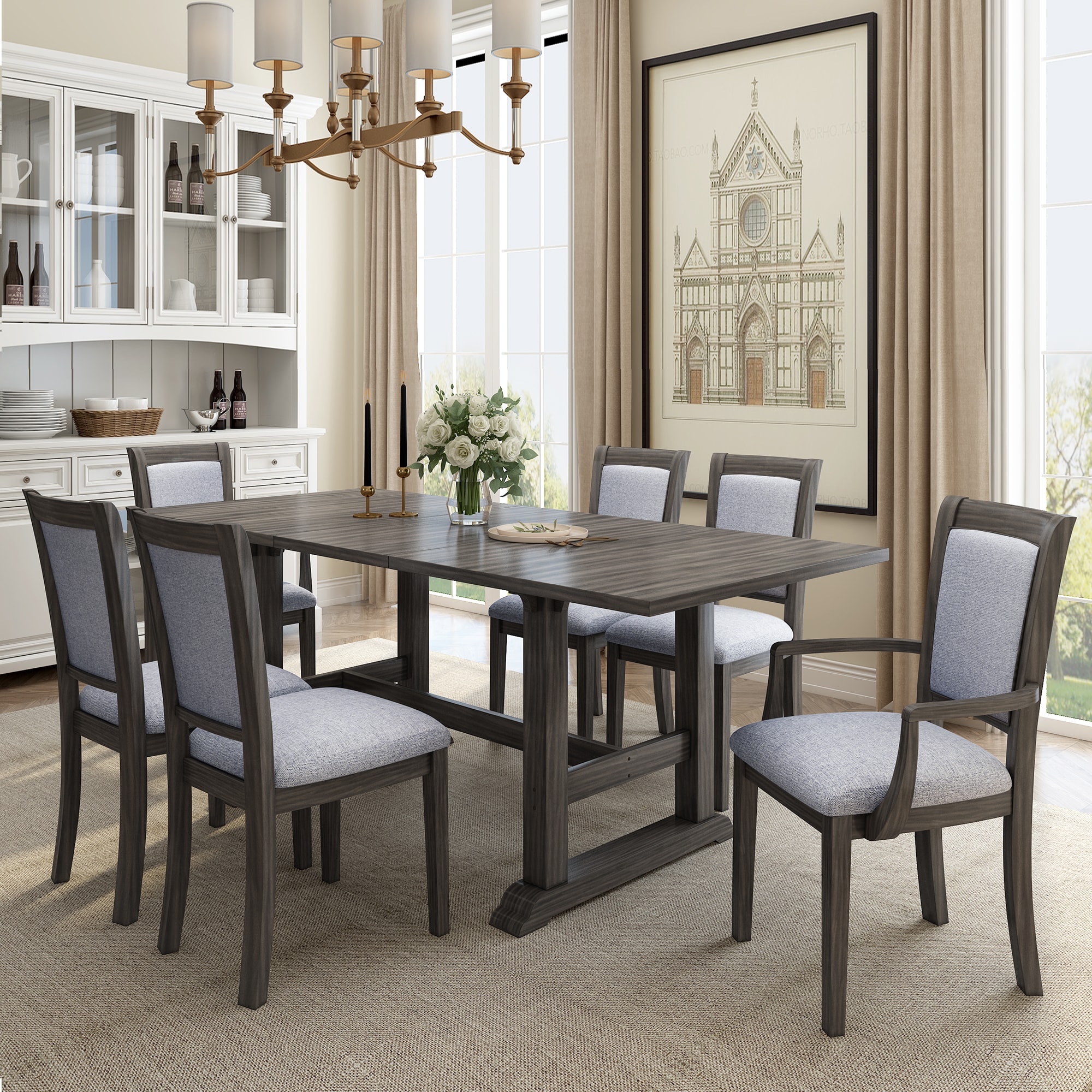 SINOFURN SYA010564GY Dining-Sets - View #2