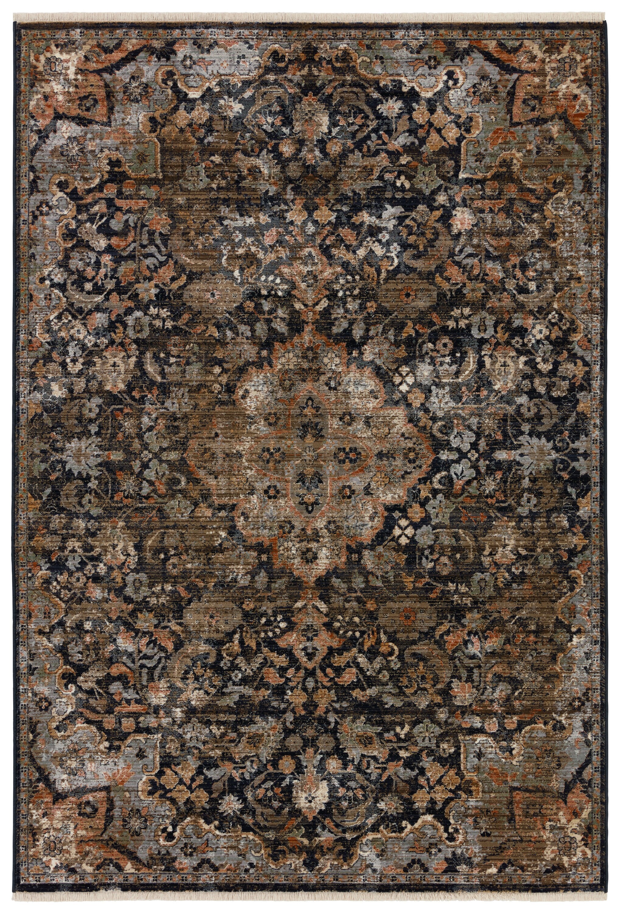 Jaipur Living Selene Handmade Floral Black/ Beige Area Rug (2'X3')