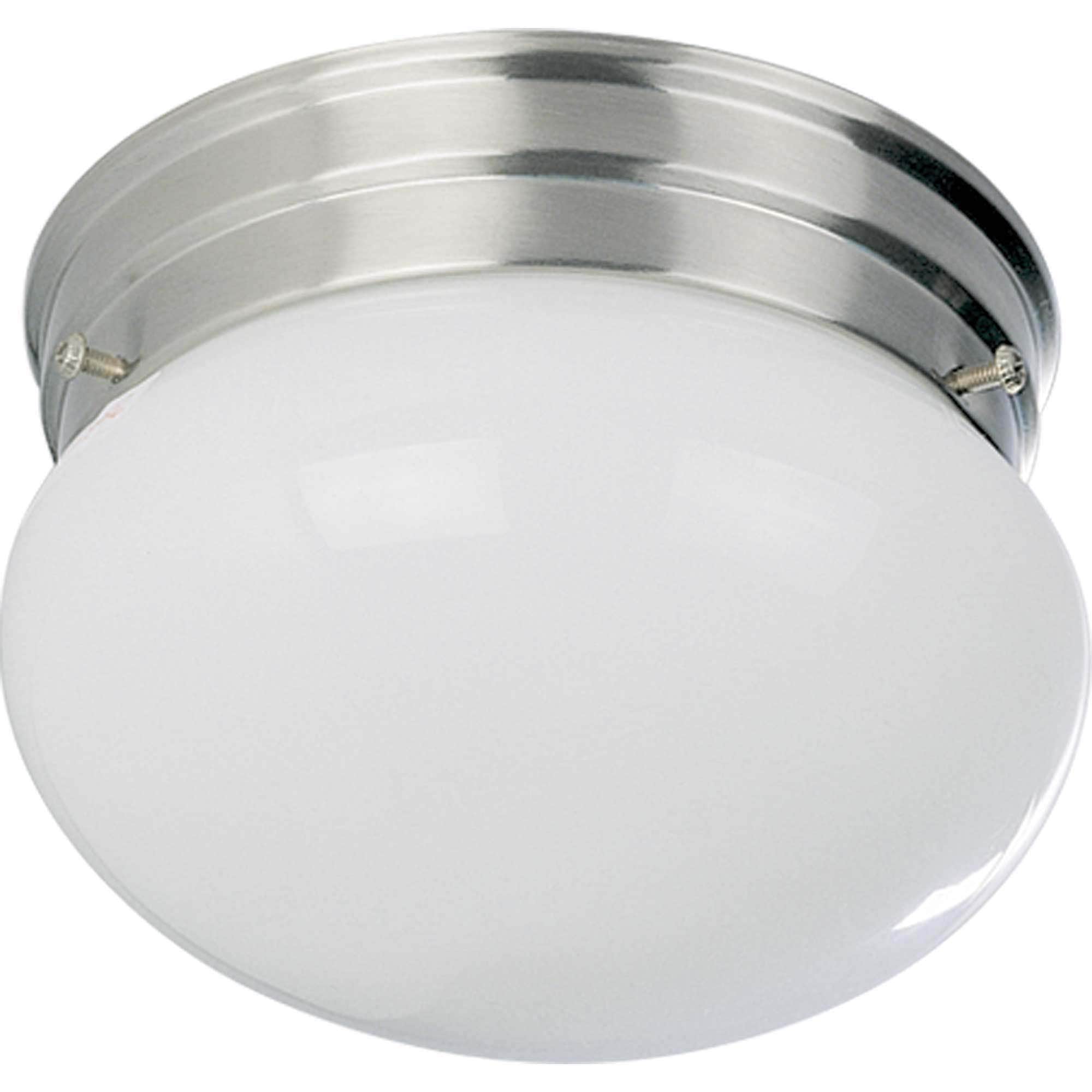 Volume Lighting V7008-33 2 -Light 9-in Brushed Nickel Flush Mount Light