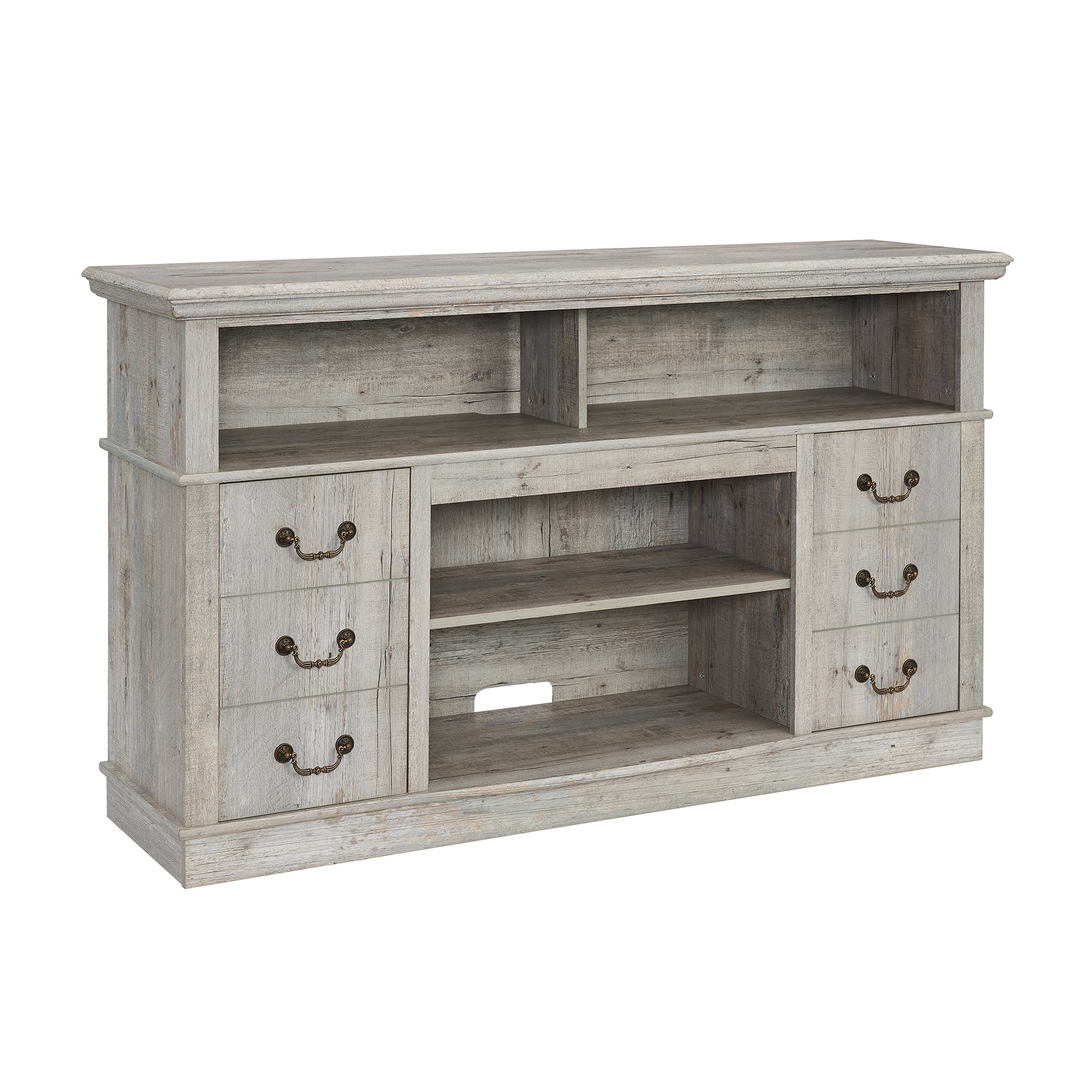 SINOFURN SYC500023GY Traditional Gray TV cabinet ( Accommodates TVs up to 65-in )