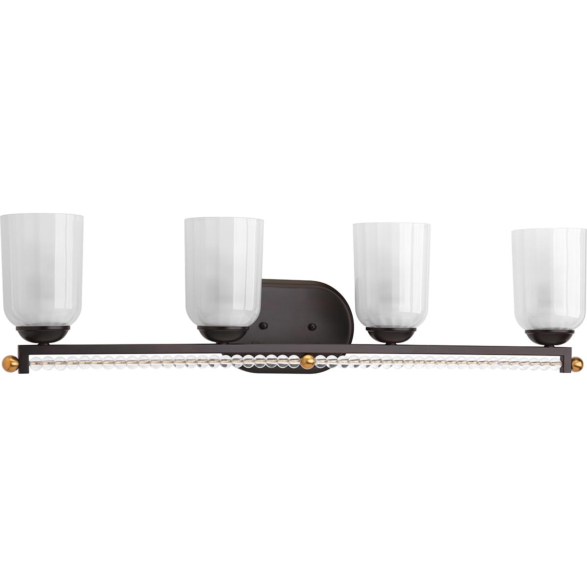 Progress Lighting P300103-020 Carlyn 31.87-in 4 -Light Antique Bronze Transitional Vanity light