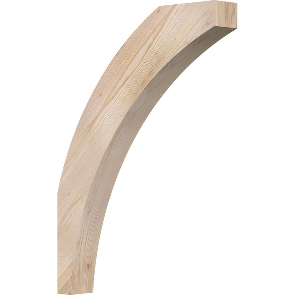 Ekena Millwork BRC04X22X30THR00SDF 3-1/2-in x 22-in x 30-in Douglas Fir Unfinished Wood Thorton Smooth Knee Brace
