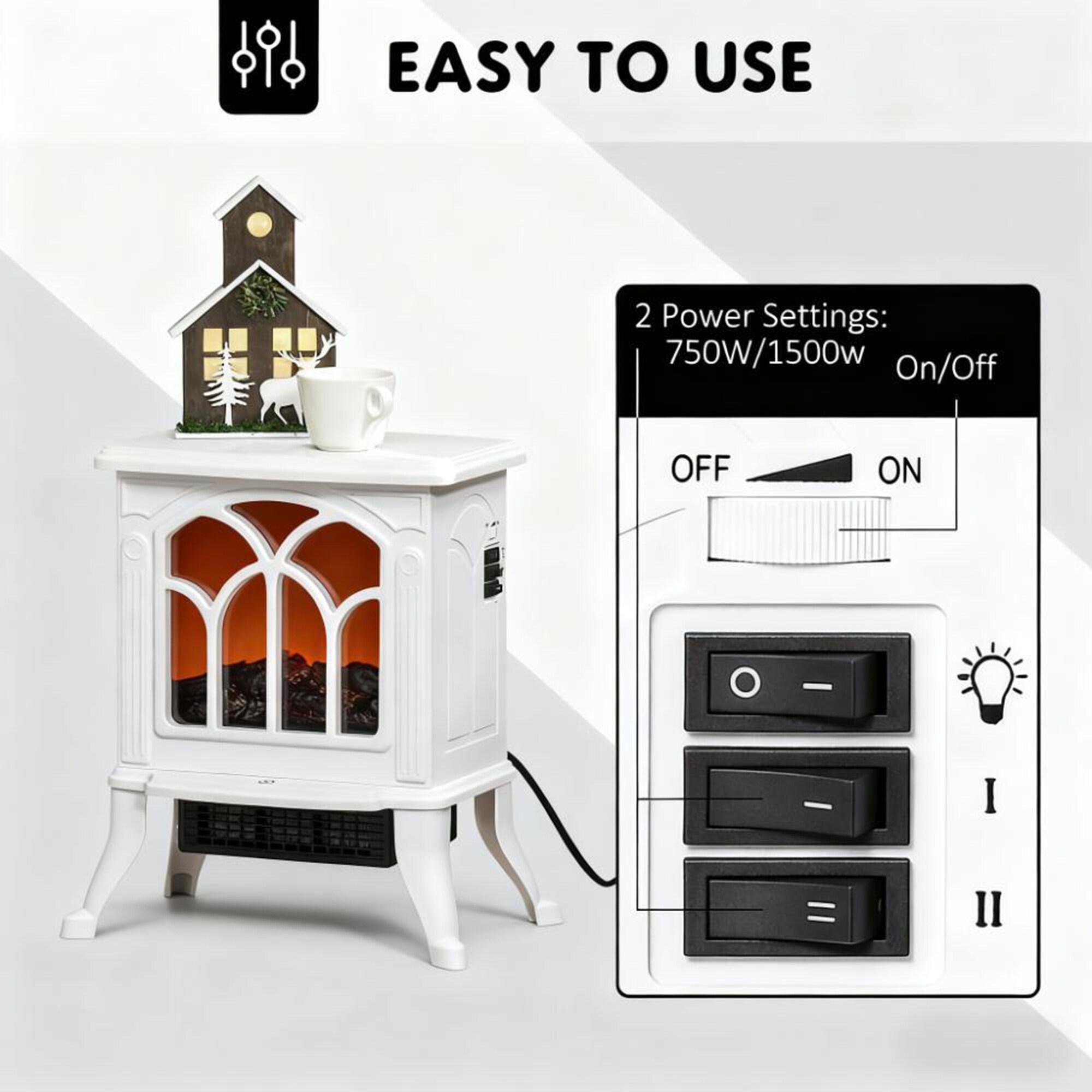 Bybafun YE7400035 Electric-Fireplaces - View #8