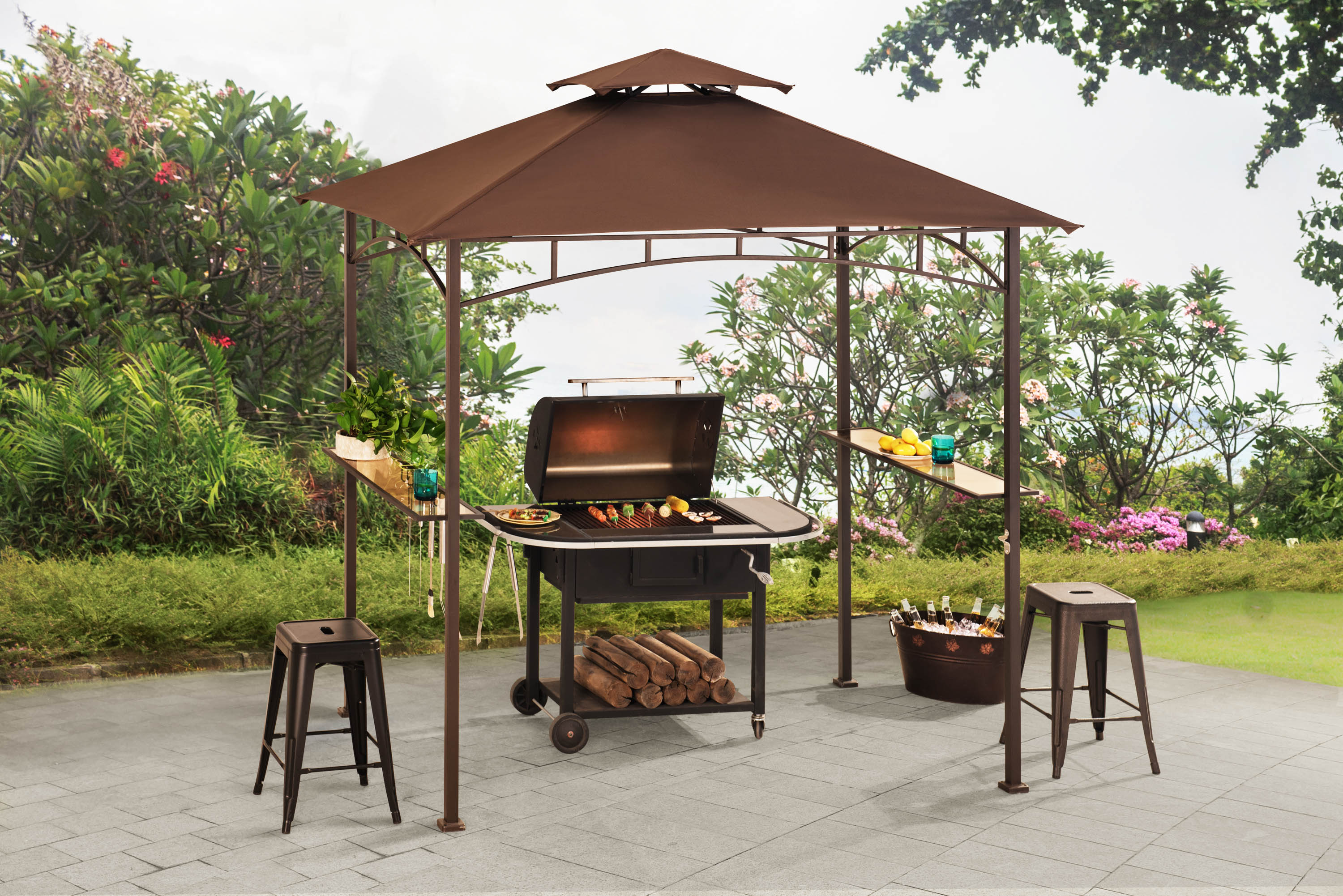 Sunjoy A103000100 Wood-Resin-Gazebos - View #5