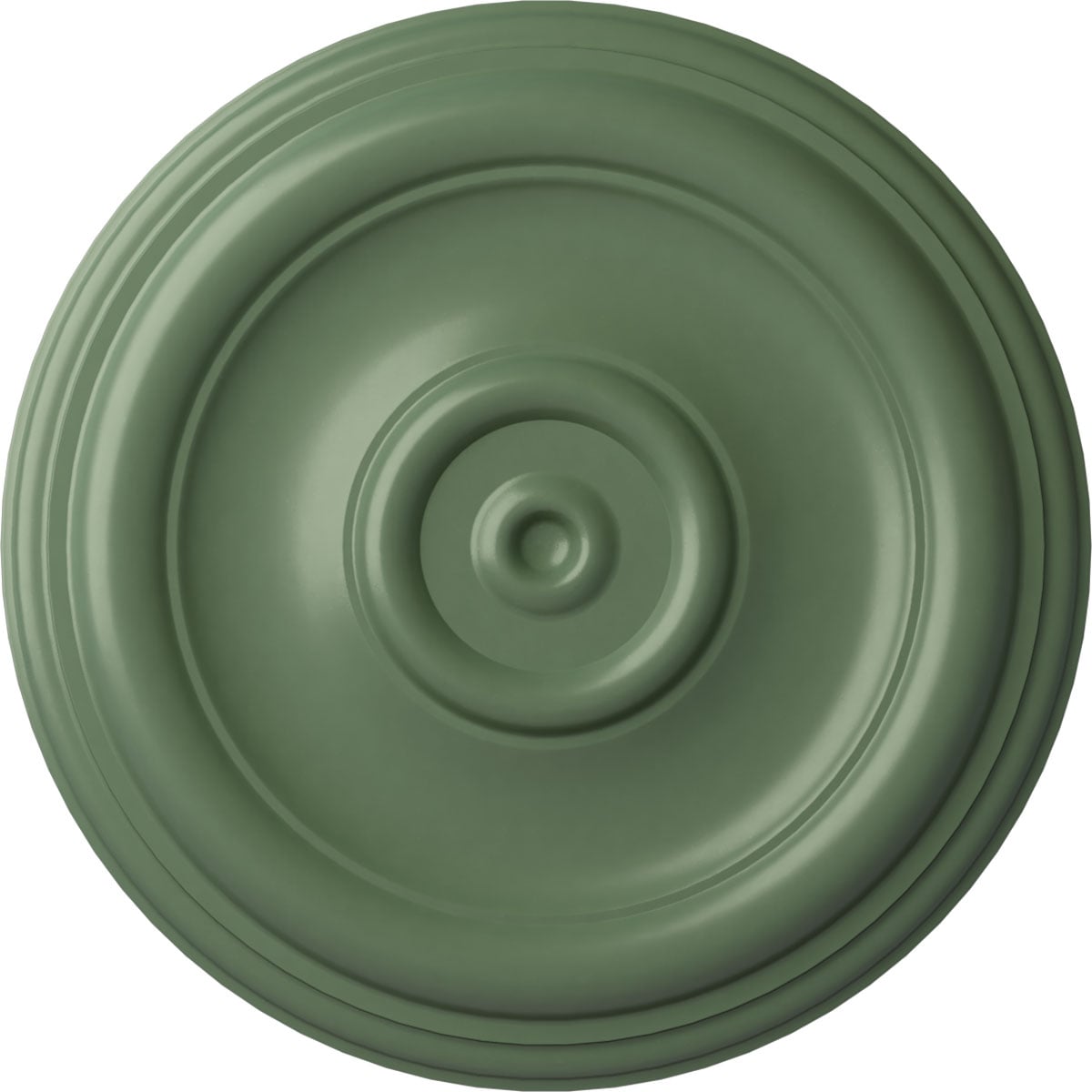 Ekena Millwork CM12TRAGF Traditional 12-in W x 12-in L Painted Athenian Green Polyurethane Whole Ceiling Medallion