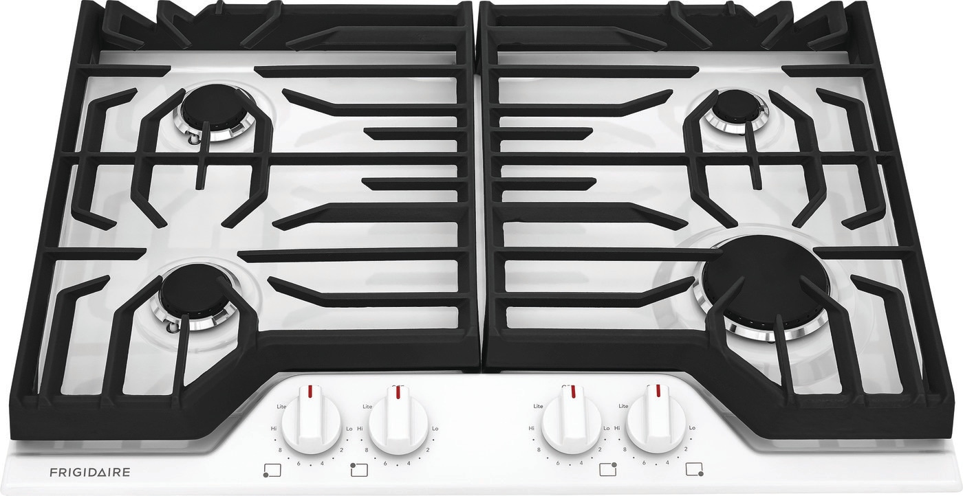 Frigidaire FCCG3027AW 30-in 4 burners White Gas Cooktop