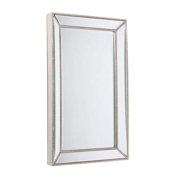 Silver Beveled Wall Mirror, Allen And Roth Silver Beveled Mirror