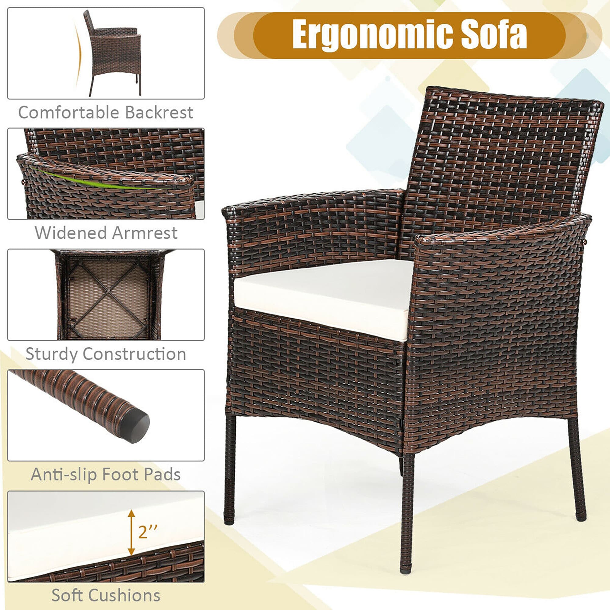 CASAINC WF-004C090T-B Patio-Dining-Sets - View #7