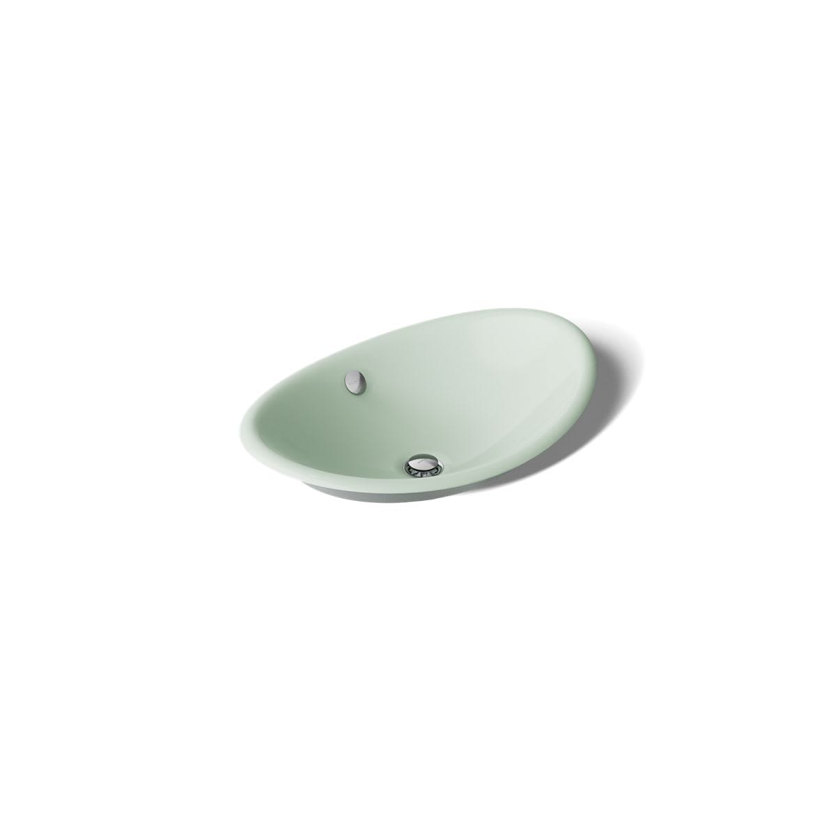 KOHLER Iron Plains 20-3/4-Inch Oval Vessel Bathroom Sink
