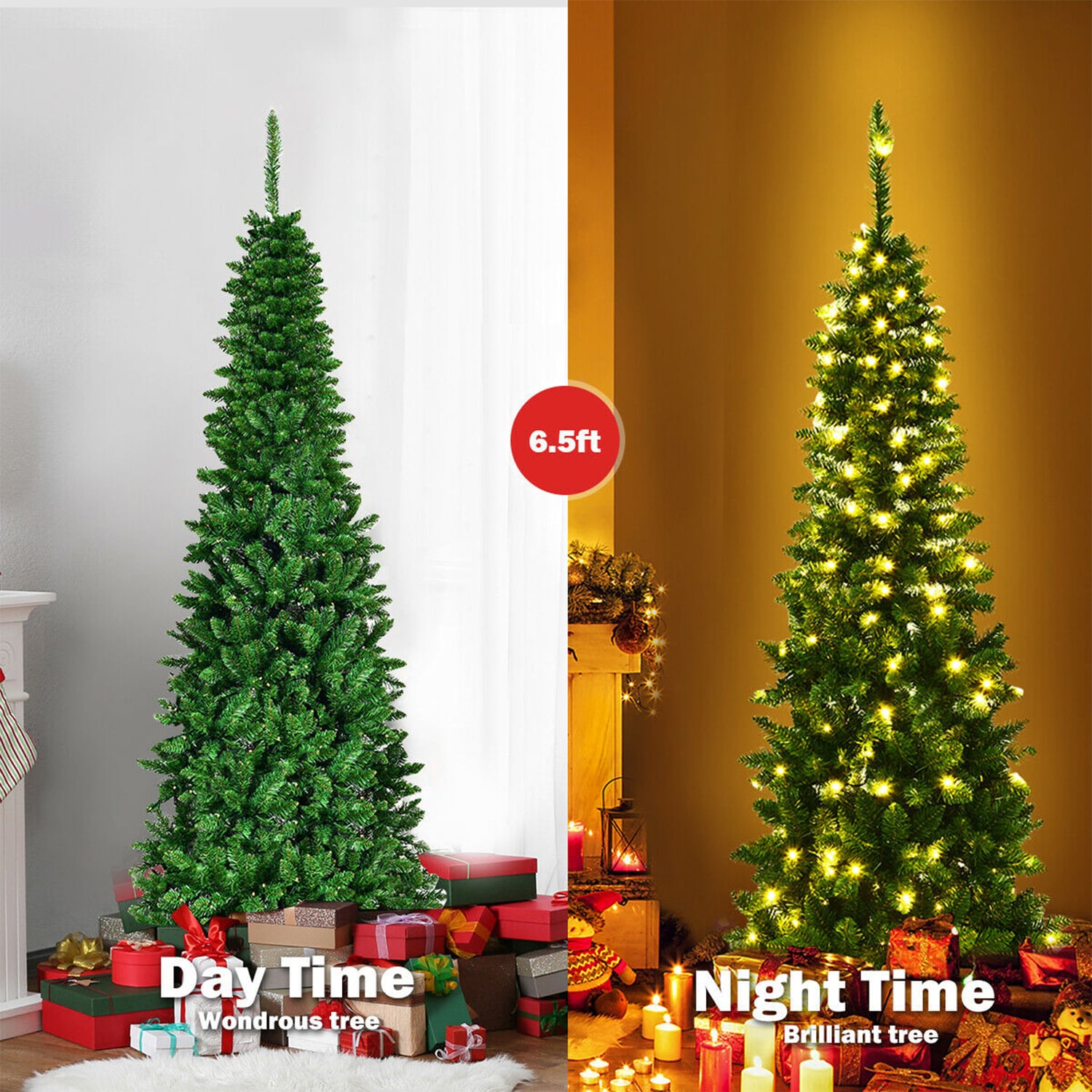 WELLFOR HYJ22071 Artificial-Christmas-Trees - View #2
