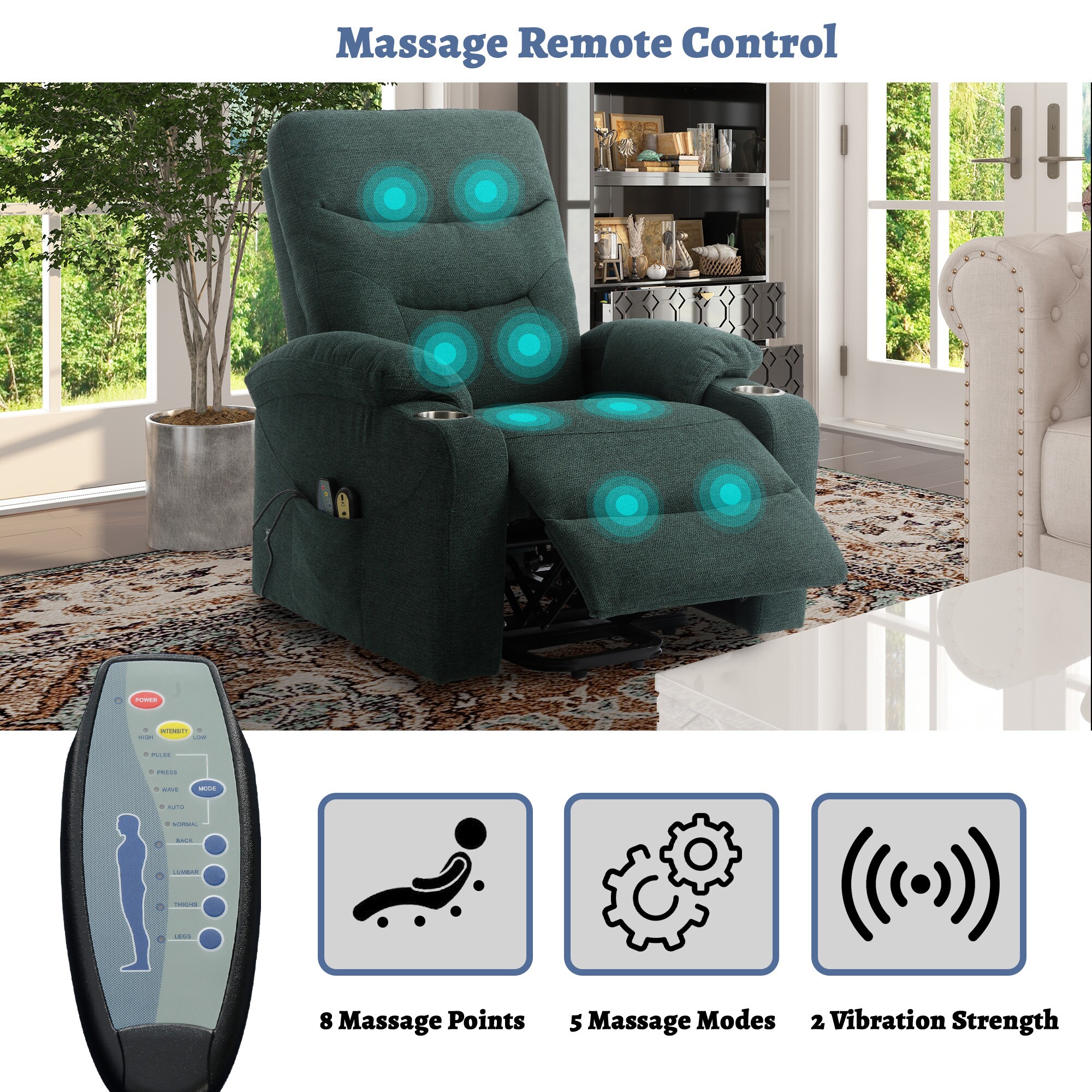Clihome CL-SXAF81232S-GR recliners - View #6