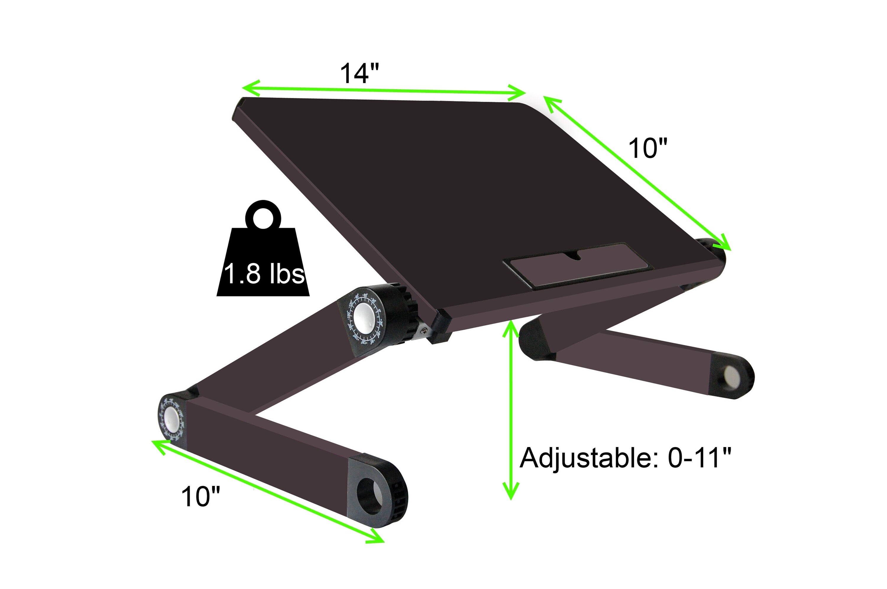 Uncaged Ergonomics WorkEZ Light Laptop Stand (Black)