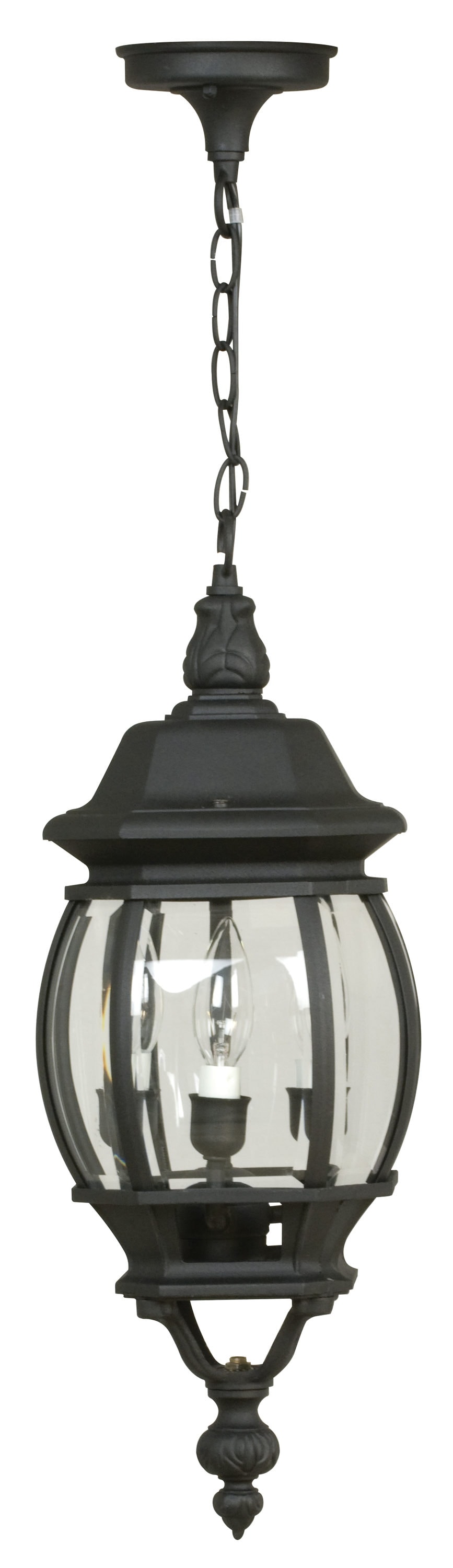 Craftmade French Style 3-Light Textured Matte Black Traditional Beveled ...