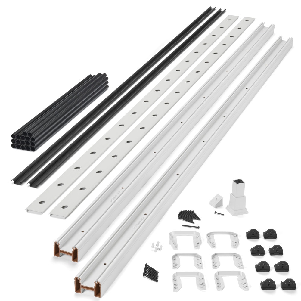 Trex WTRD0836SRKCKTLFS Transcend 8-ft x 36-in Classic White Composite Deck Stair Rail Kit